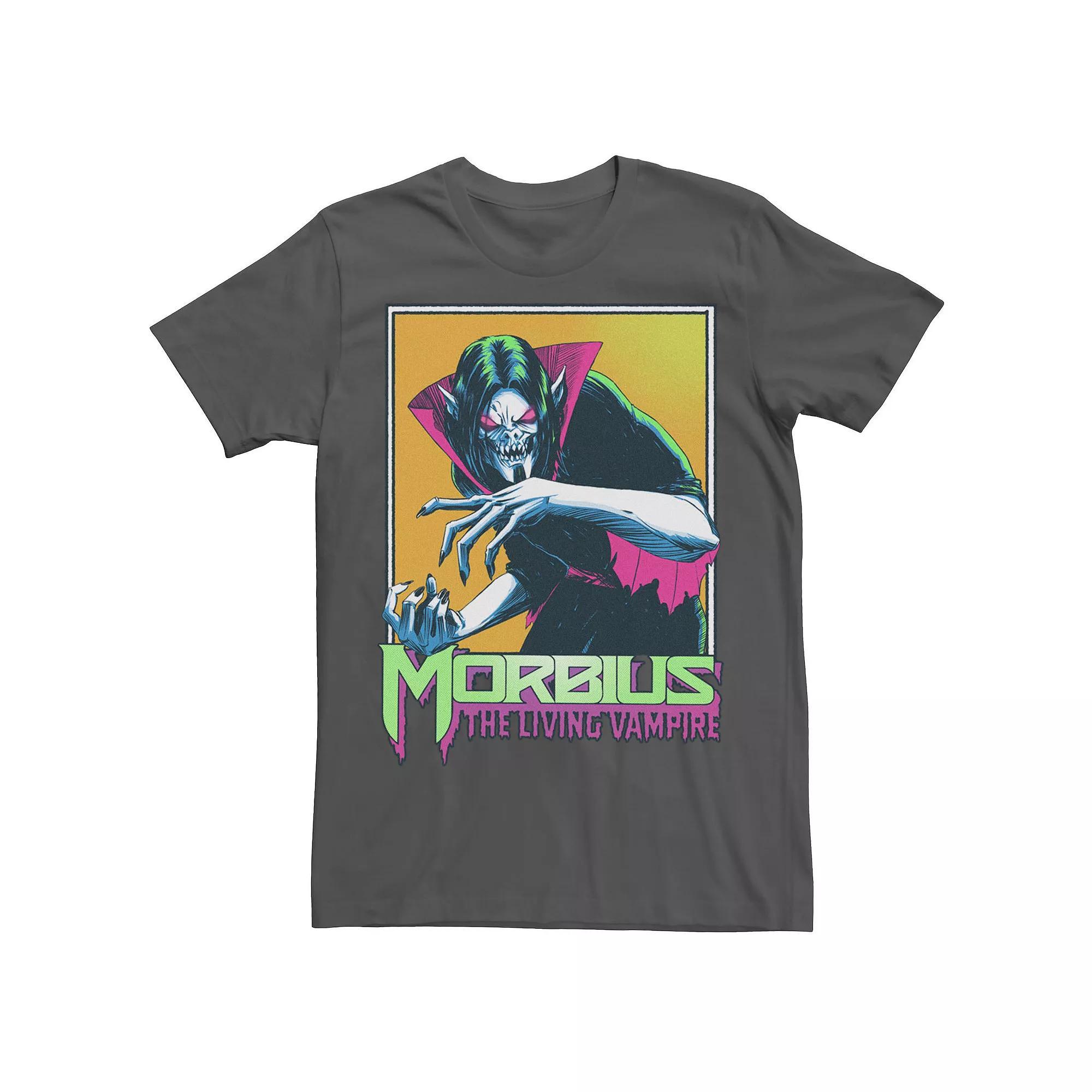 Men's Marvel Morbius The Living Vampire Framed Portrait Tee, Size: XXL, Grey Product Image