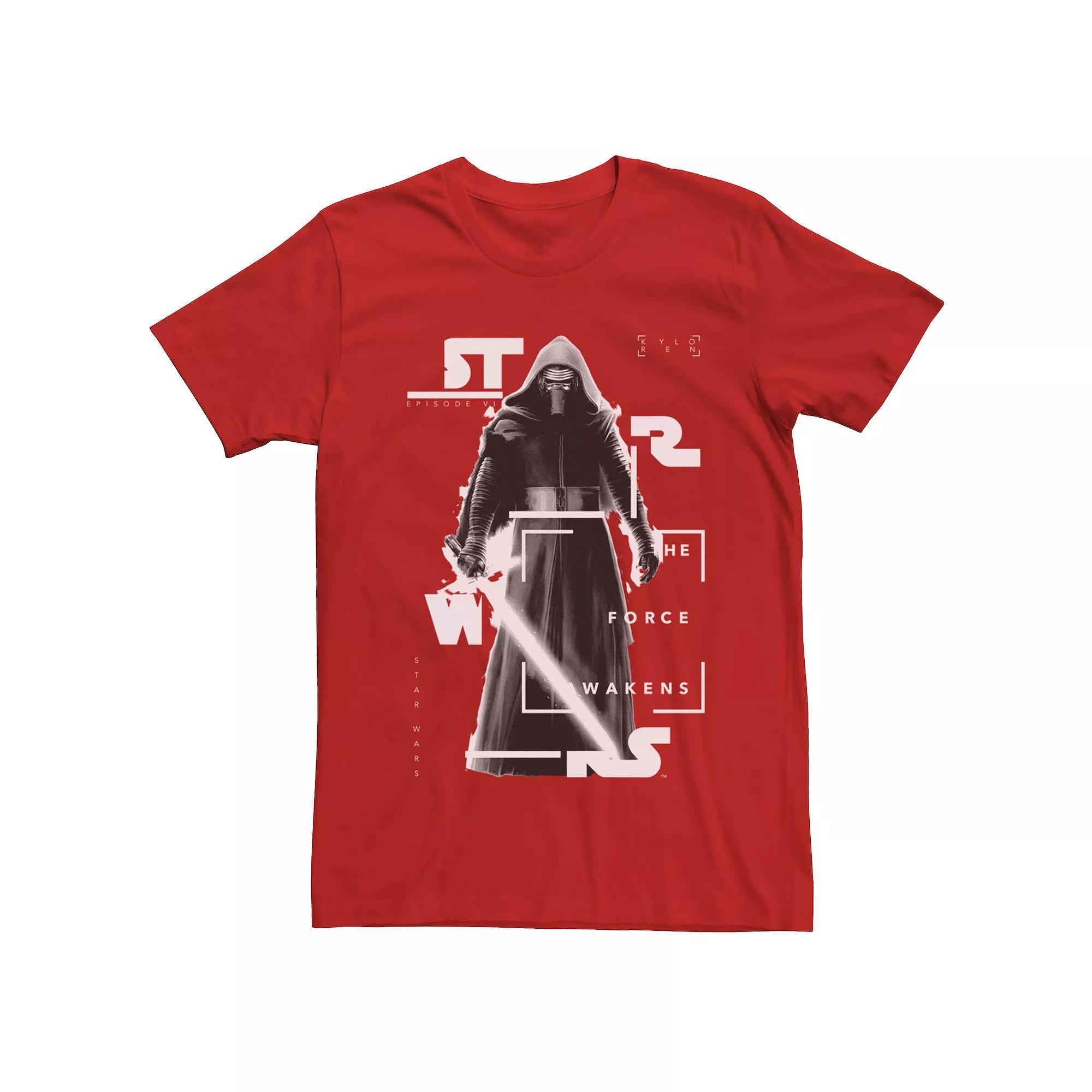 Men's Star Wars The Force Awakens Kylo Ren Fragment Portrait Tee,  Product Image