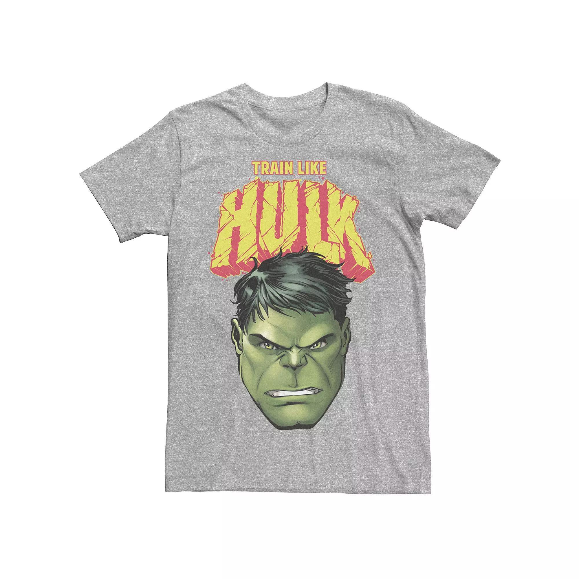 Men's Marvel Hulk Face Graphic Tee,  Product Image