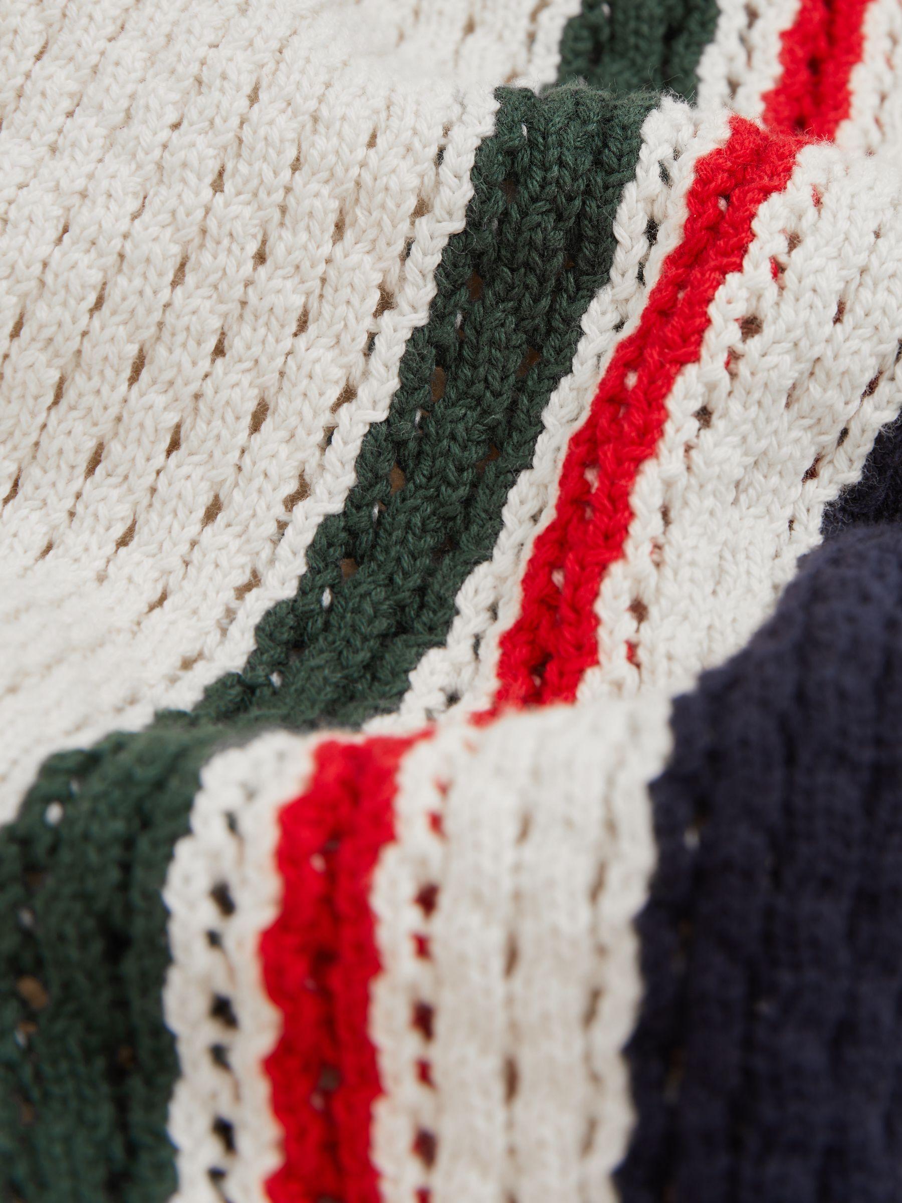 The Upside Cotton Open-Knit Track Joggers in White Product Image