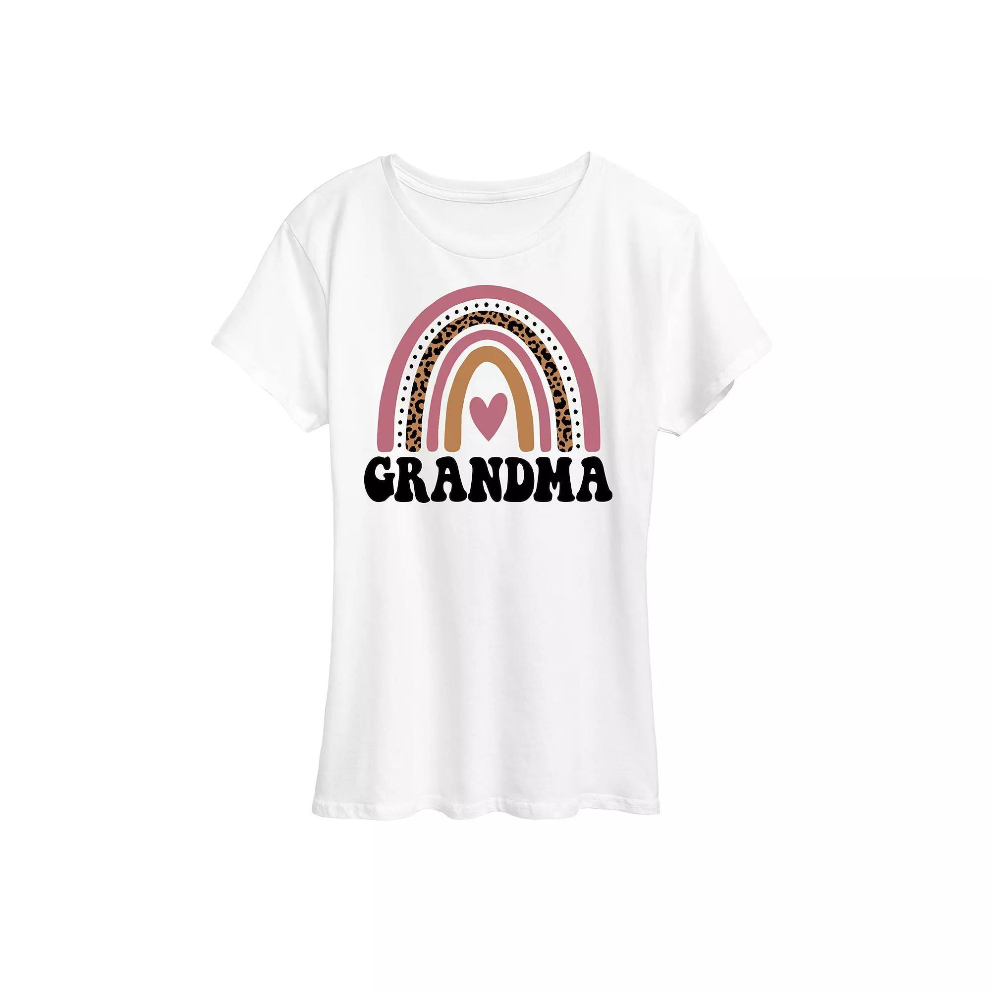 Women's Grandma Muted Rainbow Graphic Tee,  Product Image