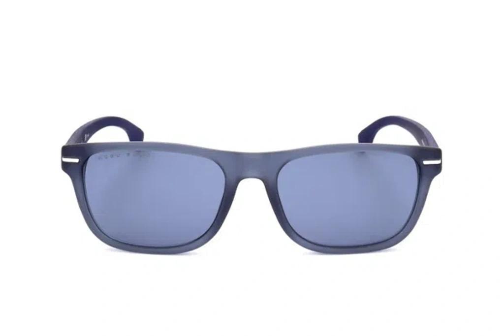 HUGO BOSS Boss  Rectangular Frame Sunglasses In Blue Product Image