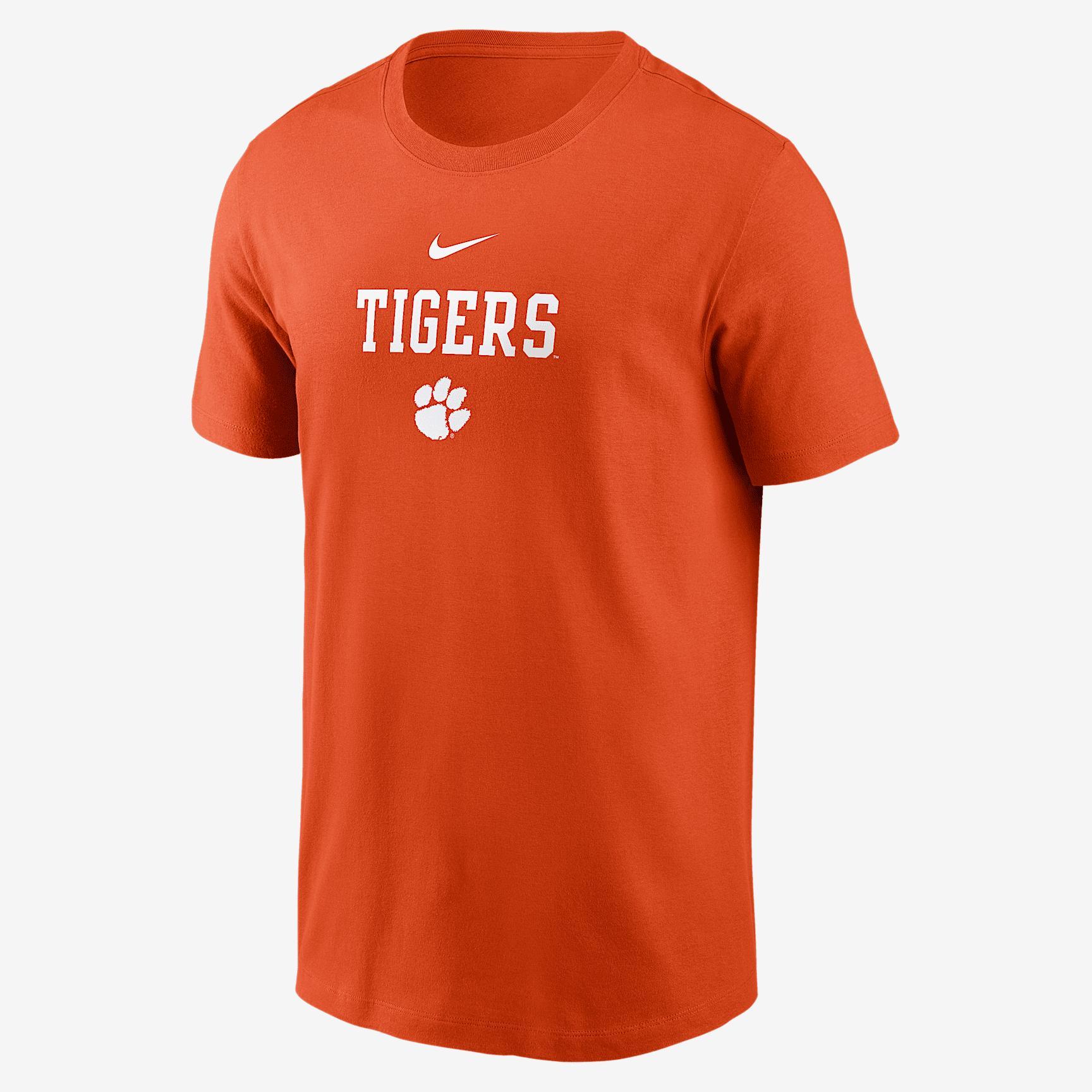 Clemson 2-Hit Stacked Nike Men's College T-Shirt Product Image