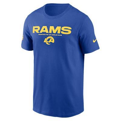 Los Angeles Rams Sideline Team Issue Nike Mens Dri-FIT NFL T-Shirt | 02ET4EV95-AR5 Product Image