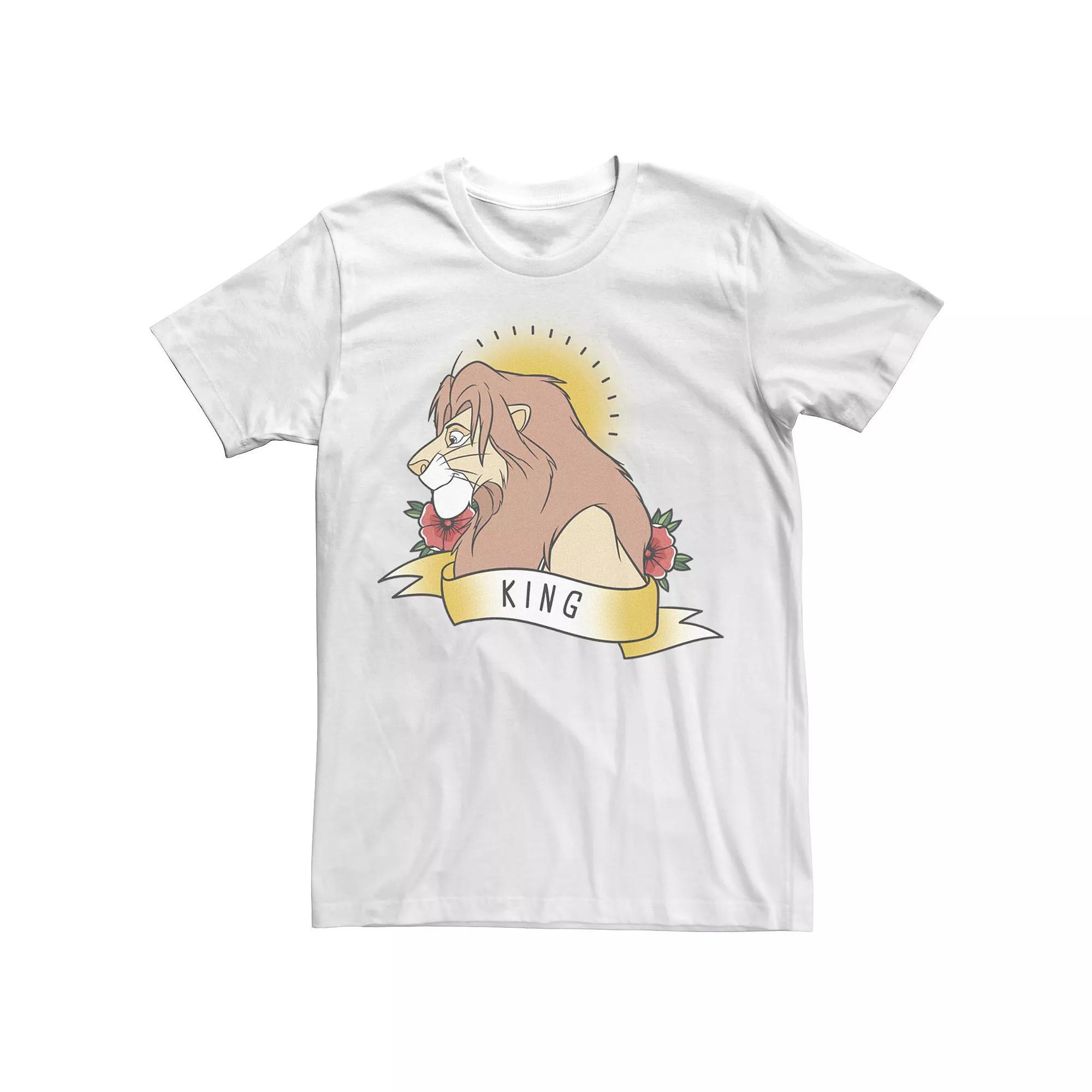 Men's Disney's The Lion King Simba King Tattoo Tee,  Product Image