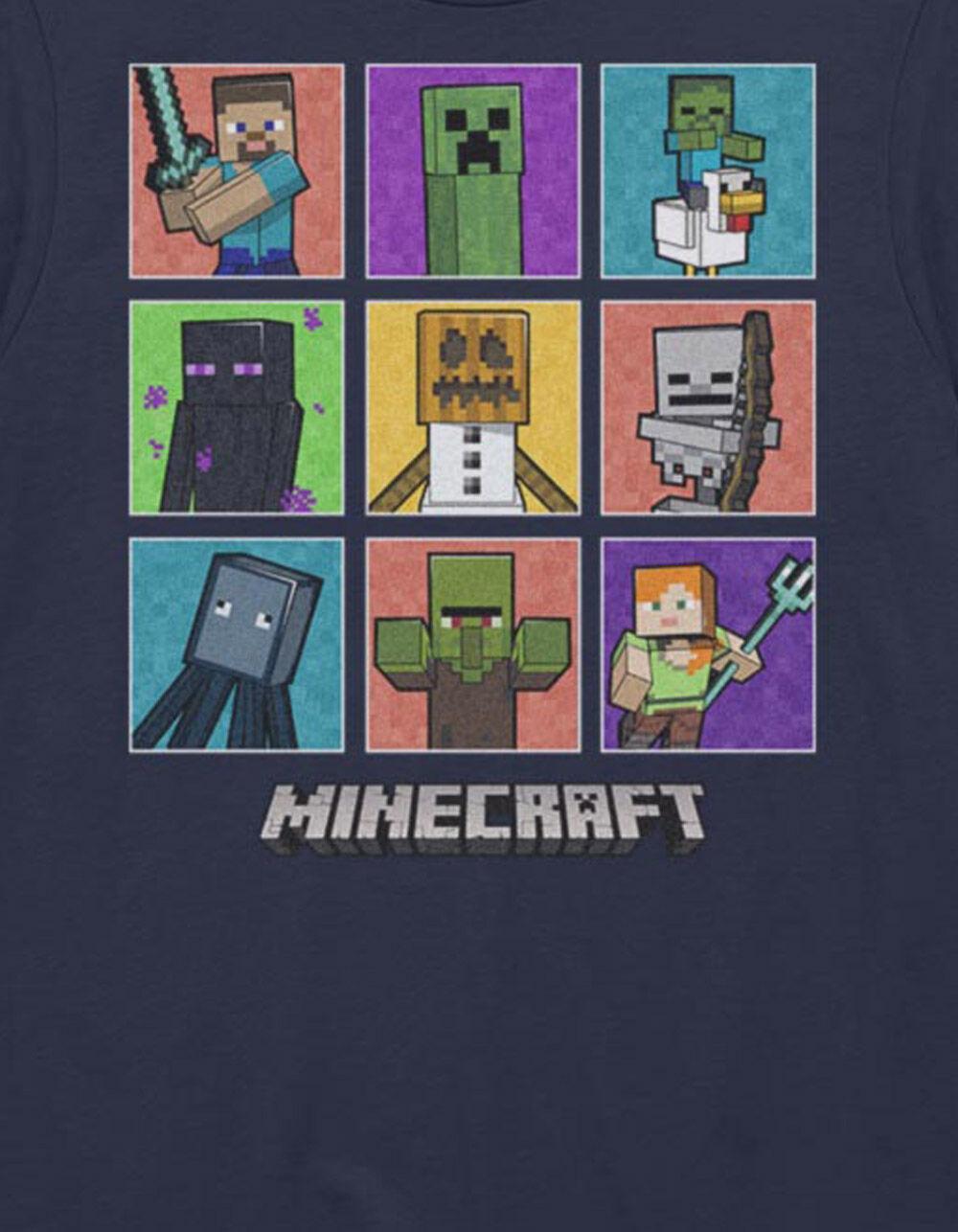 MINECRAFT Nine Character Box Up Tee Product Image