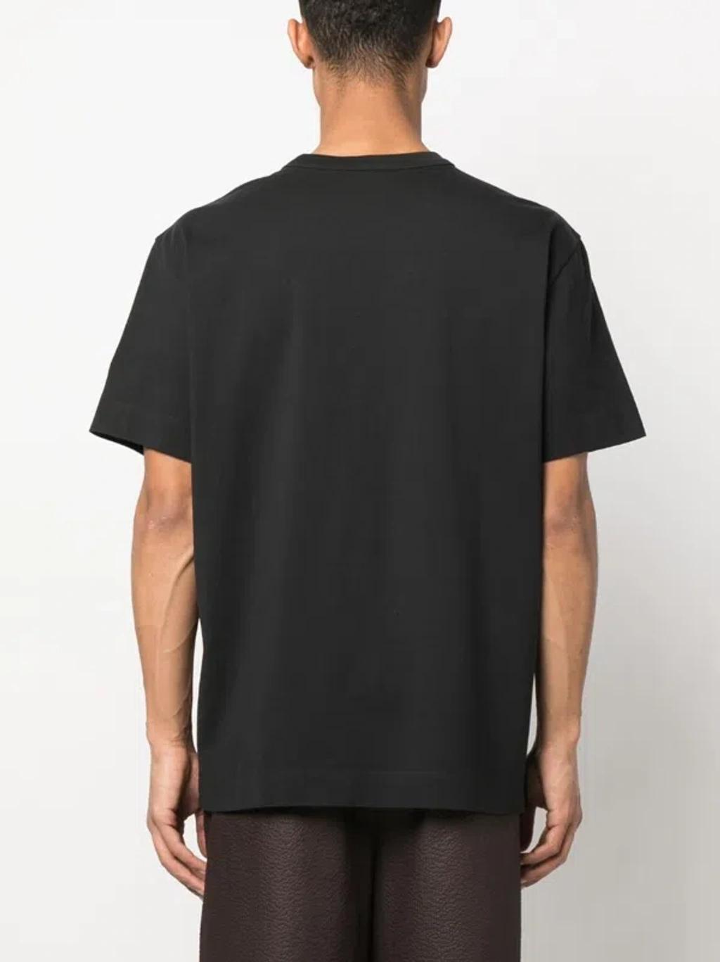 CANADA GOOSE Black Cotton Tee With Logo Patch Product Image