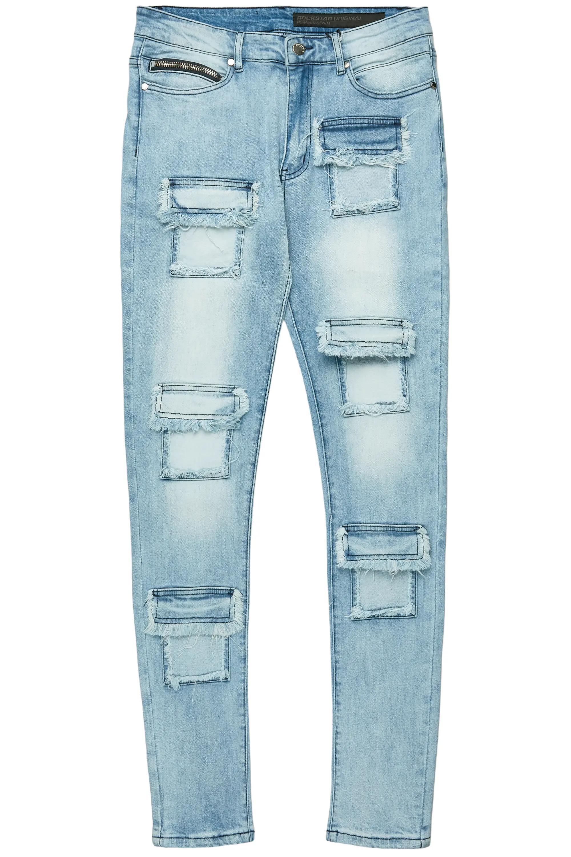 Petrus Light Blue Slim Fit Jean Male Product Image