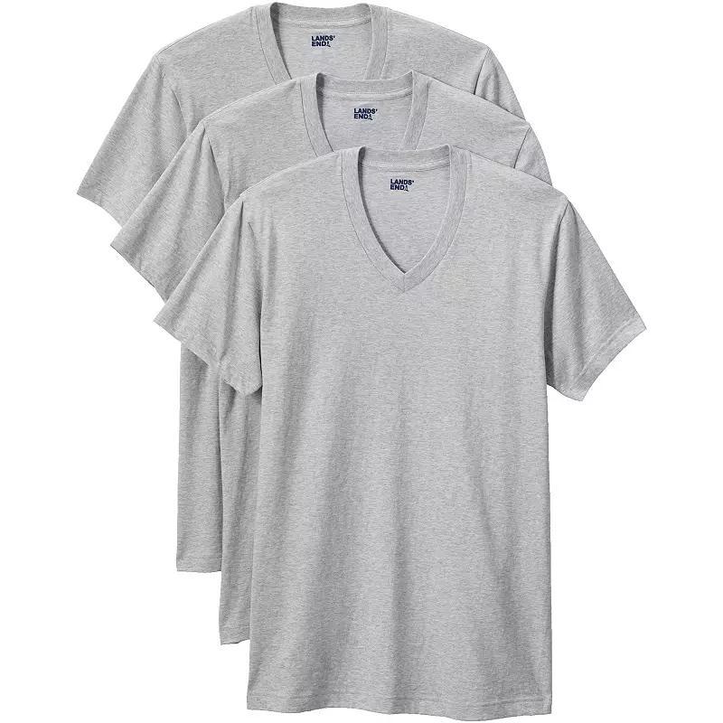 Big & Tall Lands' End V-Neck Undershirt 3 Pack, Men's,  Product Image