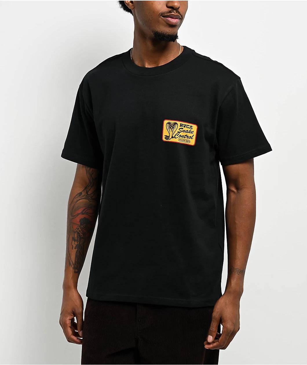 RVCA Cobra Services Black T-Shirt Product Image
