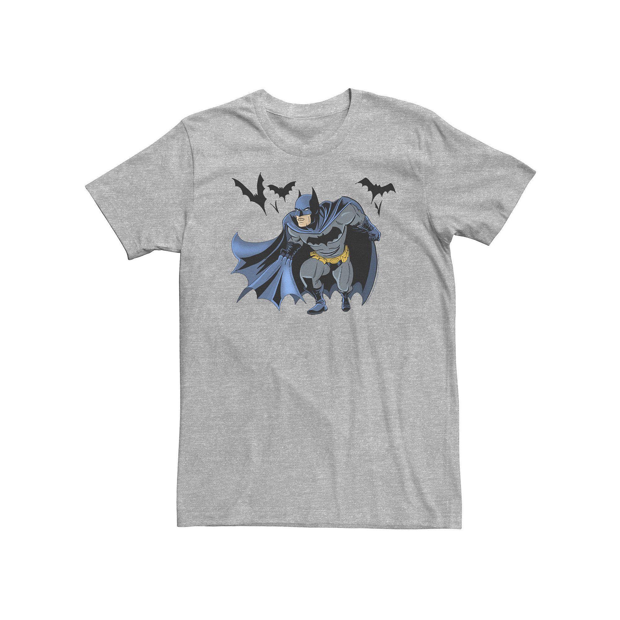 Big & Tall DC FanDome Batman Crouch Portrait Tee, Men's, Size: 4XL Tall, Athletic Grey Product Image