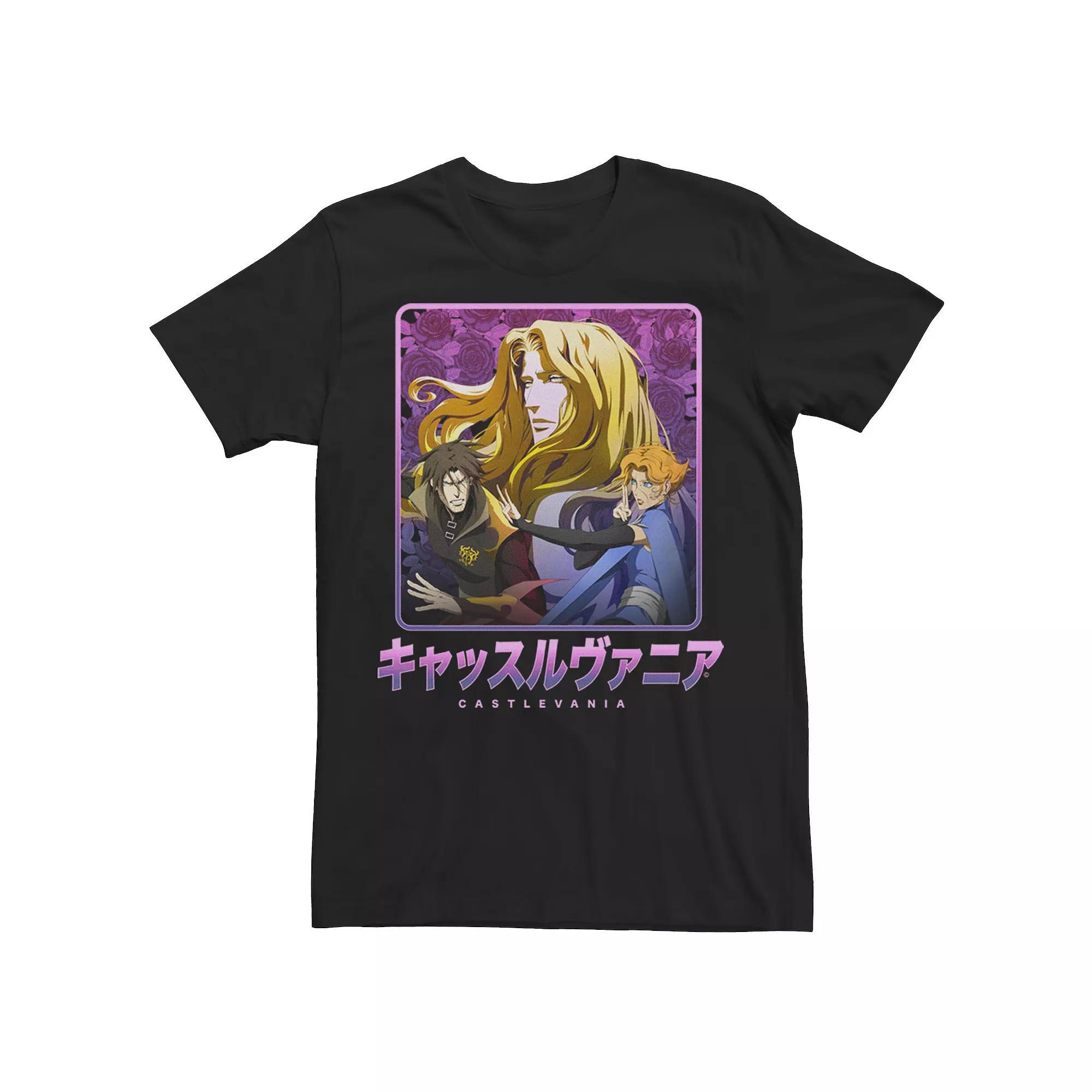 Big & Tall Castlevania Group Shot Kanji Portrait Tee, Men's,  Product Image