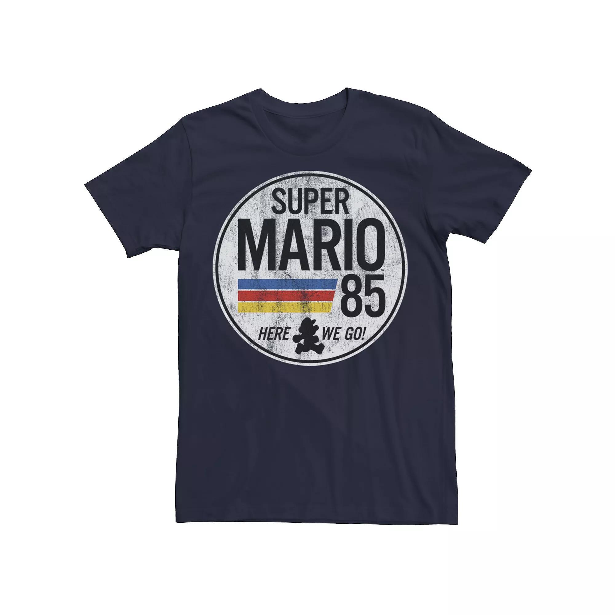 Men's Nintendo Mario Is Go Retro Tee,  Product Image
