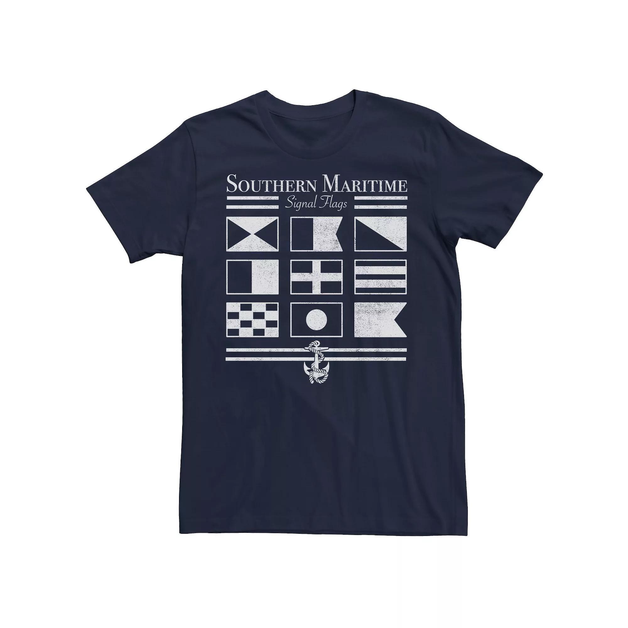 Men's Southern Maritime Flags Grid Tee,  Product Image