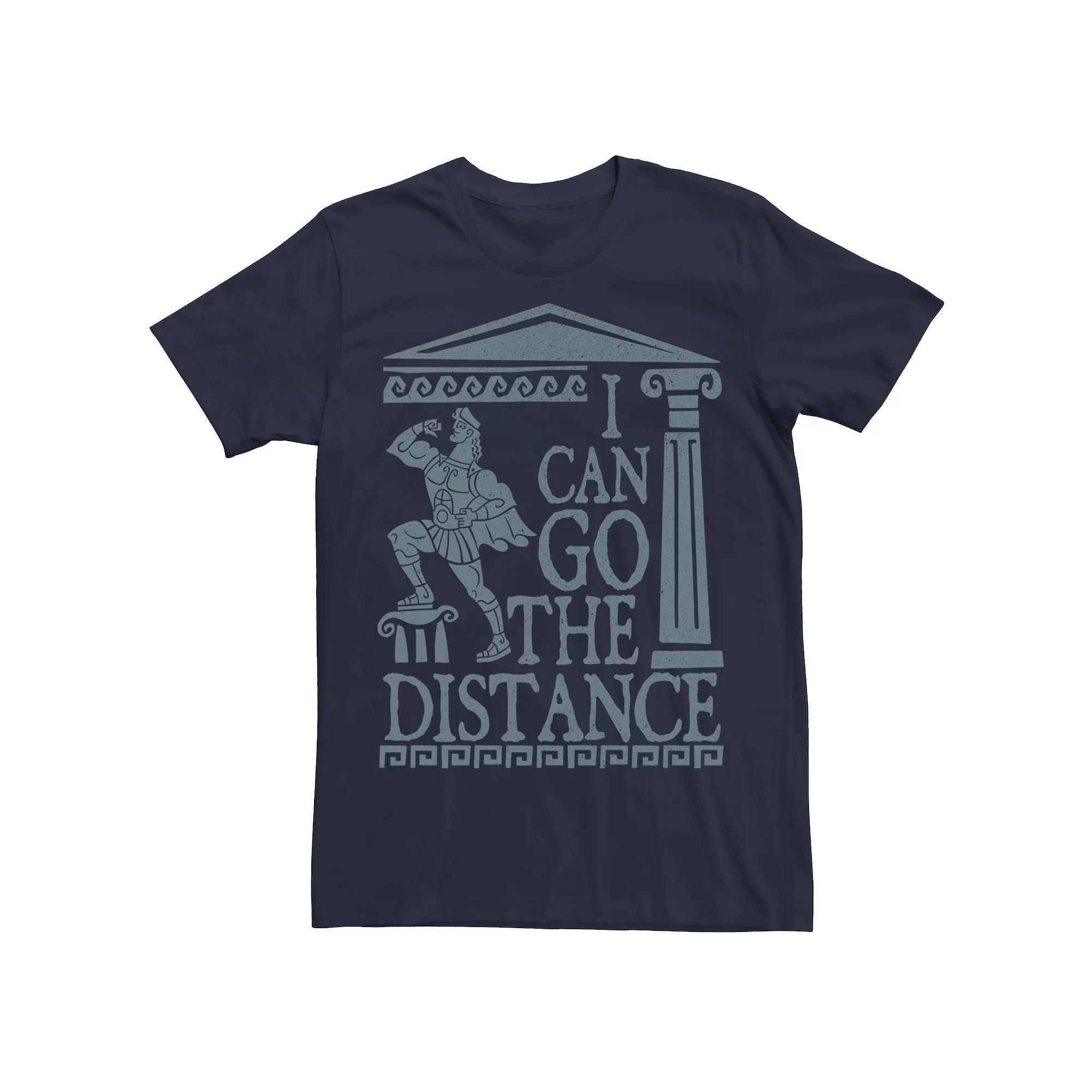 Disney's Hercules Men's Go The Distance Greek Art Tee, Size: XXL, Blue Product Image