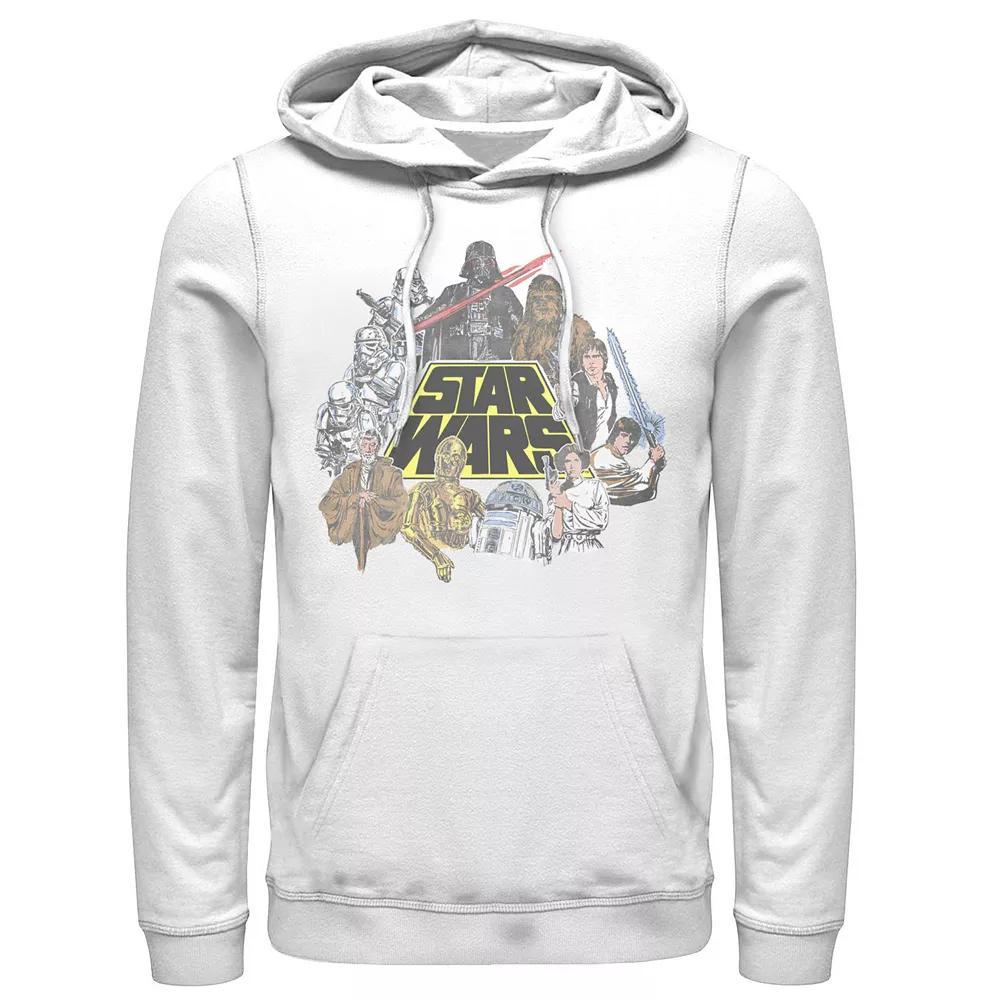 Men's Star Wars Classic Characters Cast Line Art Graphic Pullover Hoodie,  Product Image