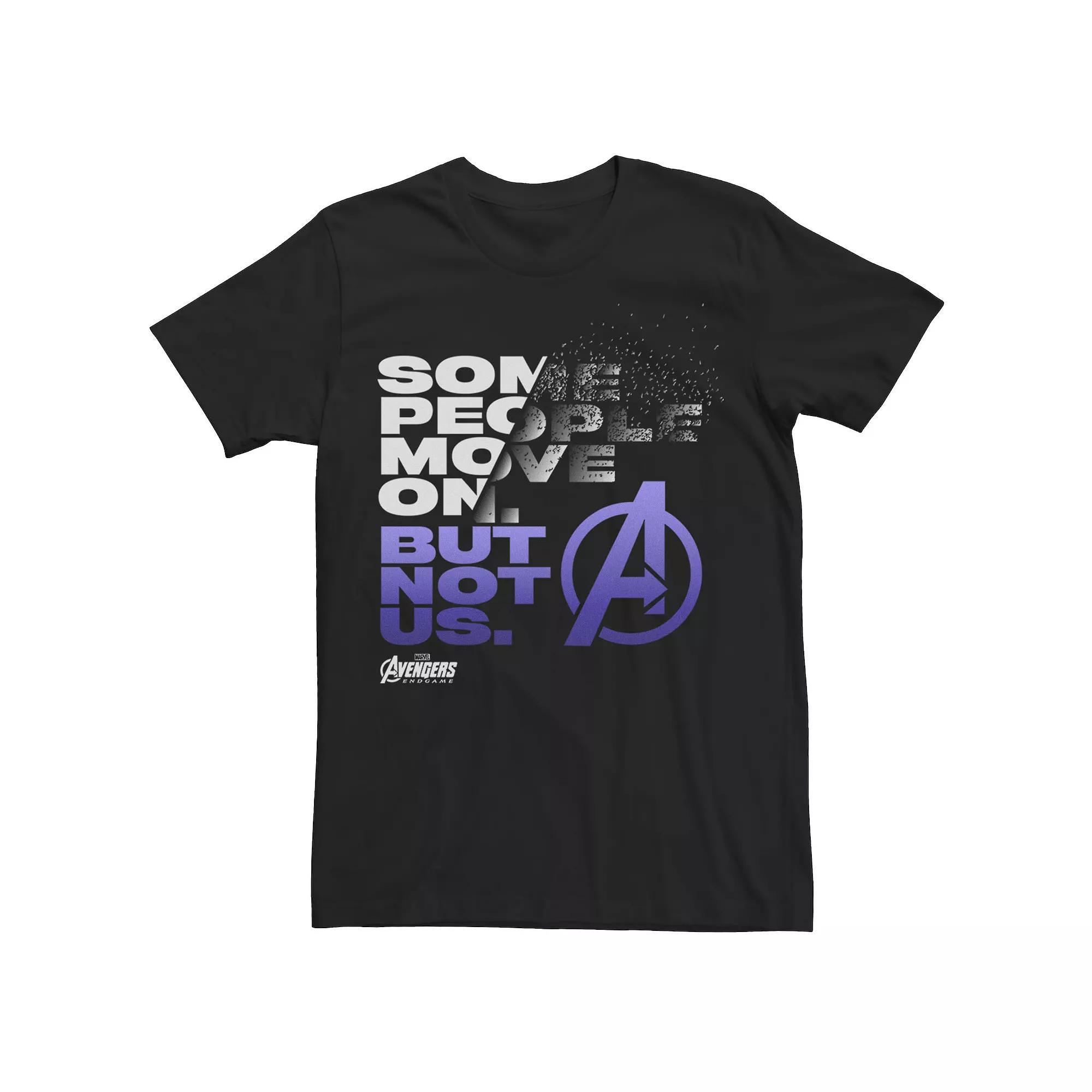 Men's Marvel Avengers Endgame Some People Move On Graphic Tee, Size: Large, Black Product Image