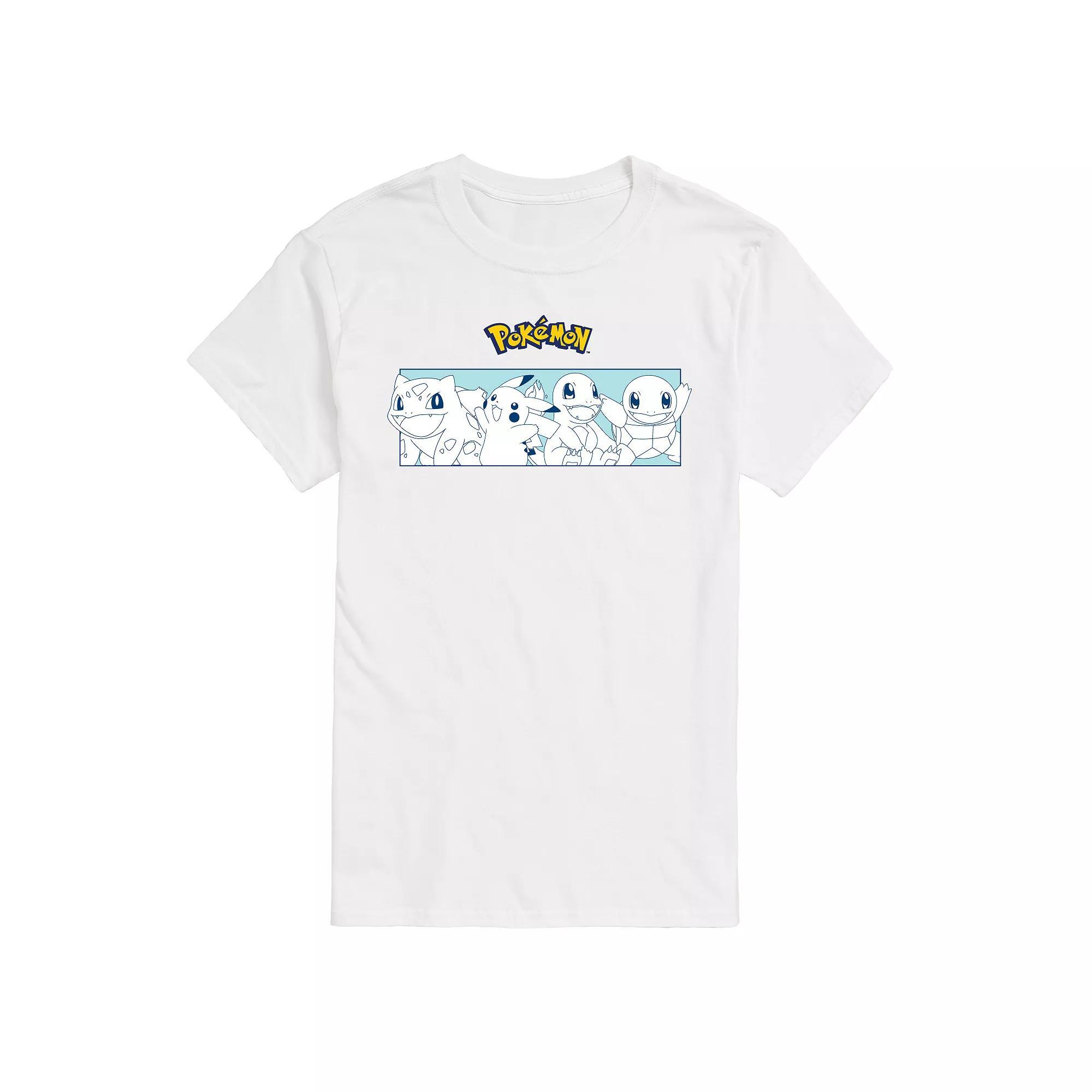 Men's Pokemon Starters Stripe Graphic Tee,  Product Image