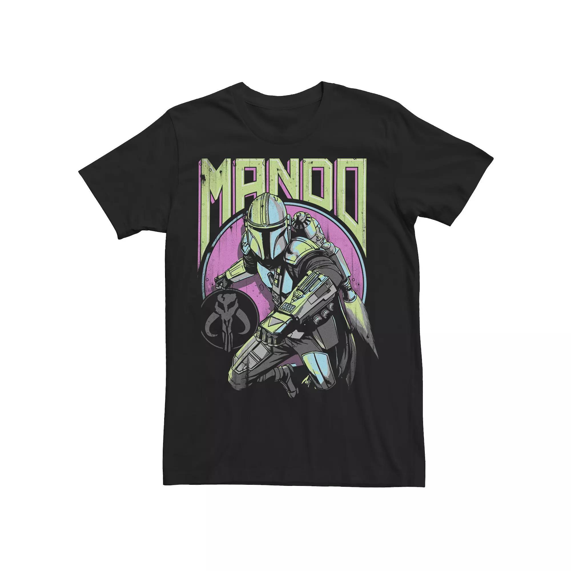 Men's Star Wars: The Mandalorian Mando New Wave and Icon Tee,  Product Image