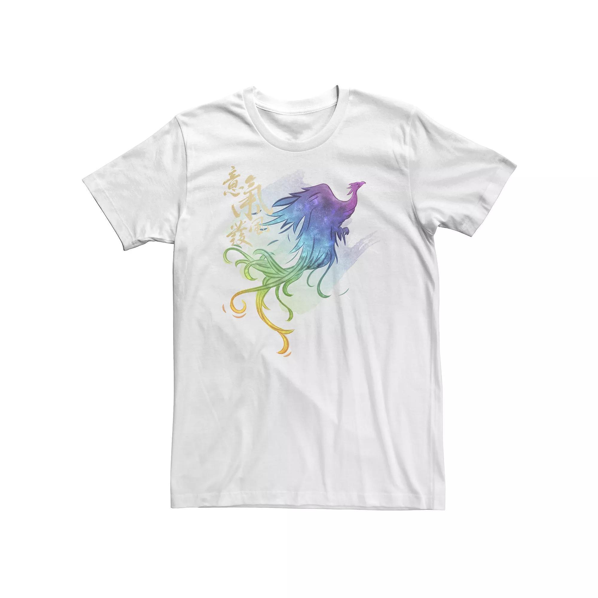 Big & Tall Disney Mulan Live Action Phoenix Watercolor Tee, Men's,  Product Image