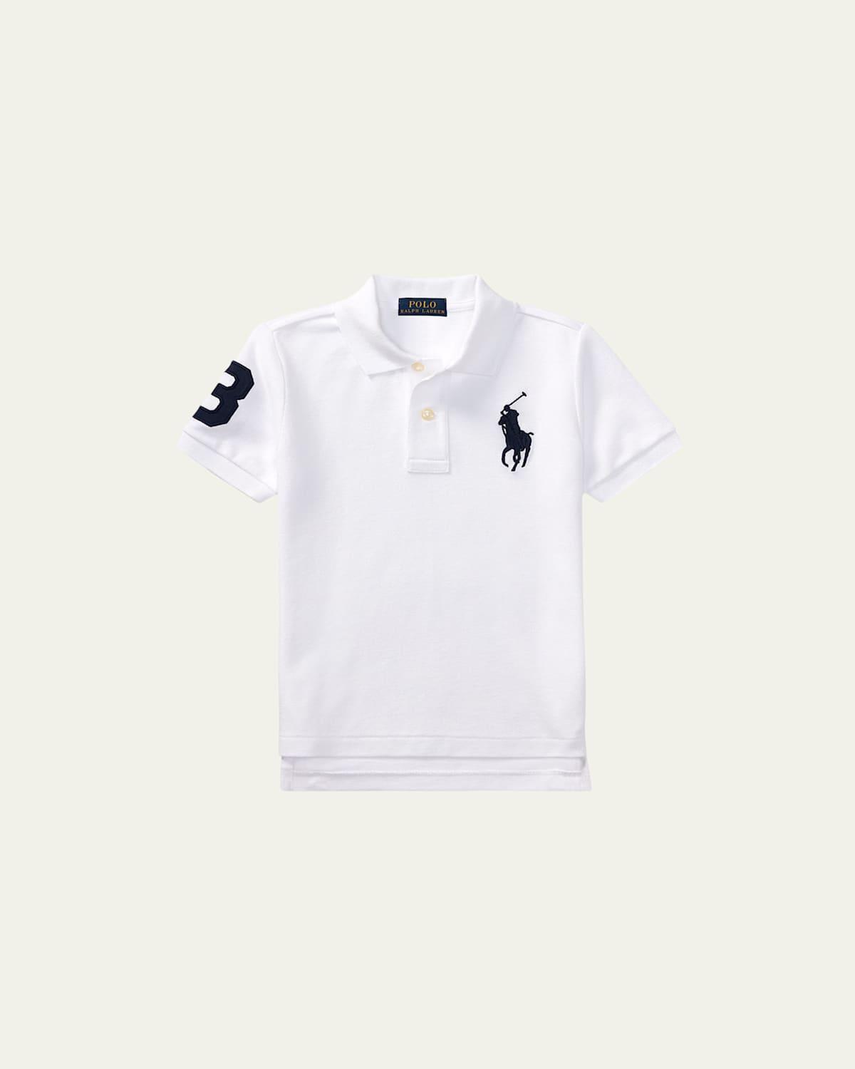 Boys Big Pony Pique Knit Polo, Size 2-7 Product Image