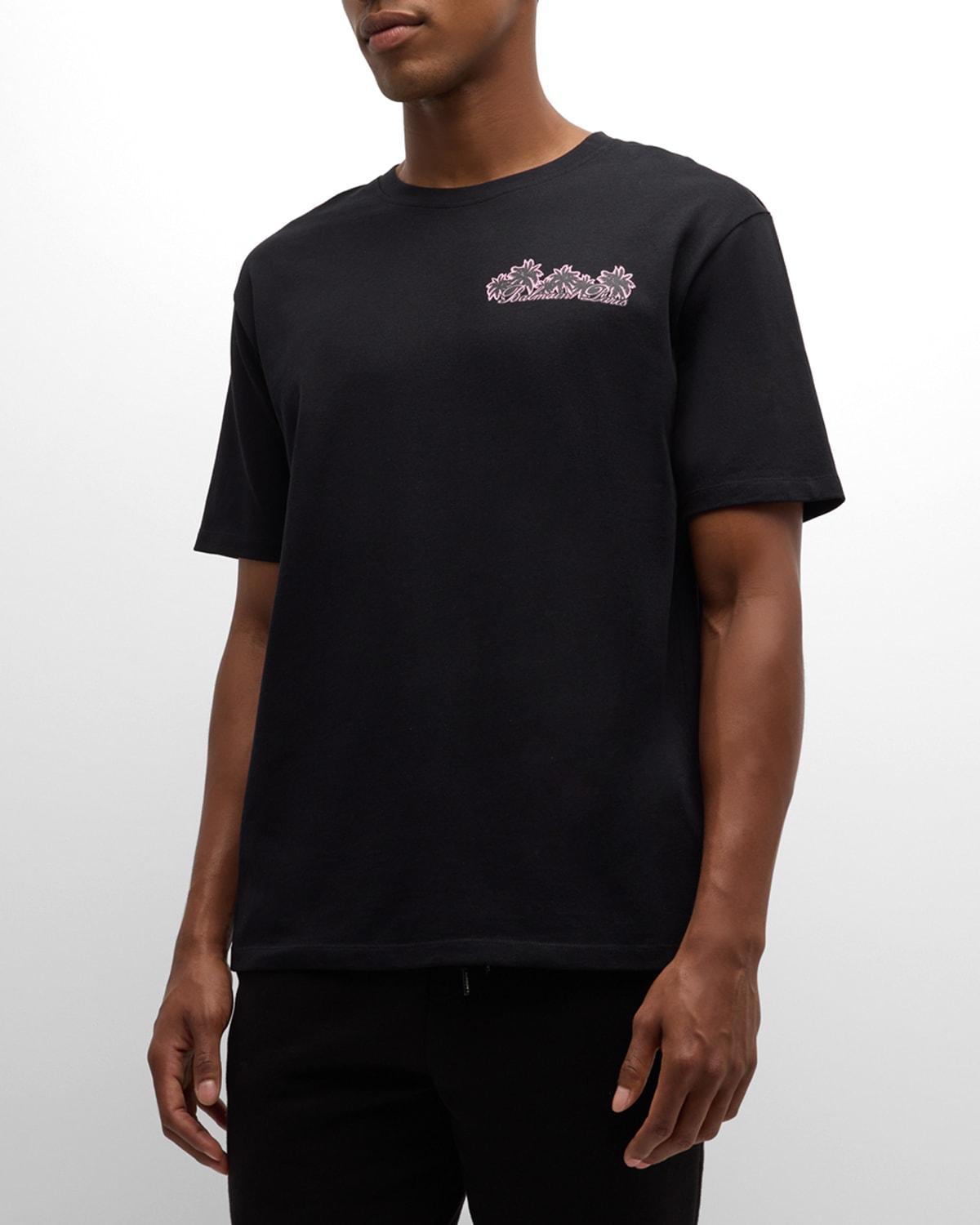 Mens Balmain Club Paris Graphic T-Shirt Product Image