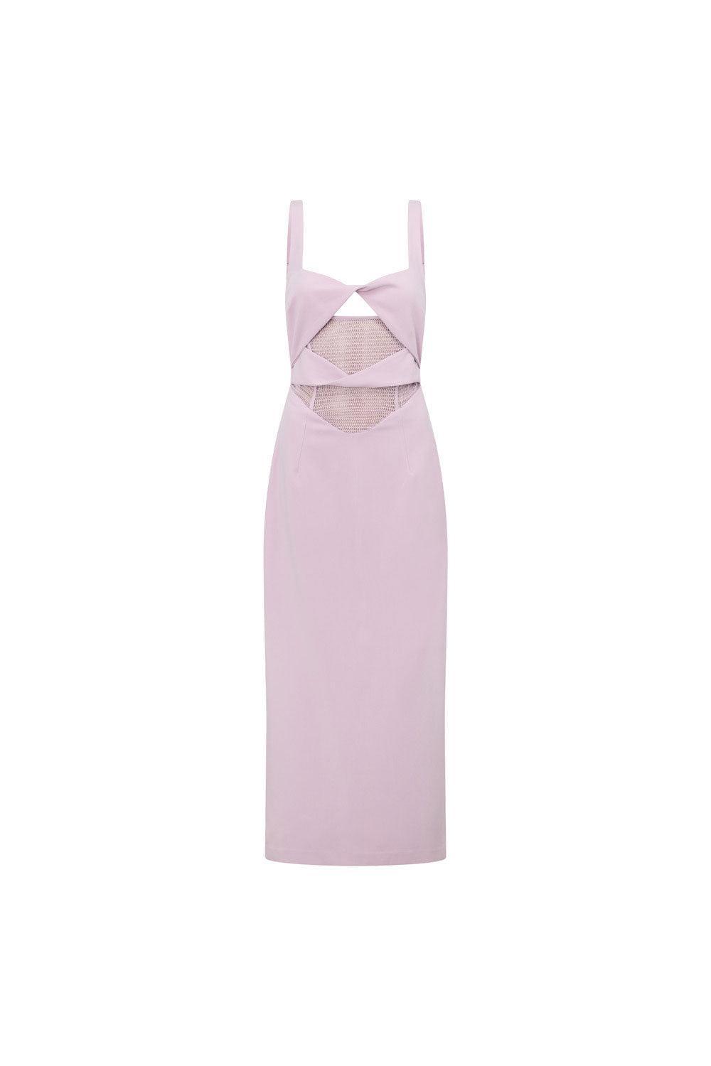 Zendra Midi Dress - Lavender Product Image