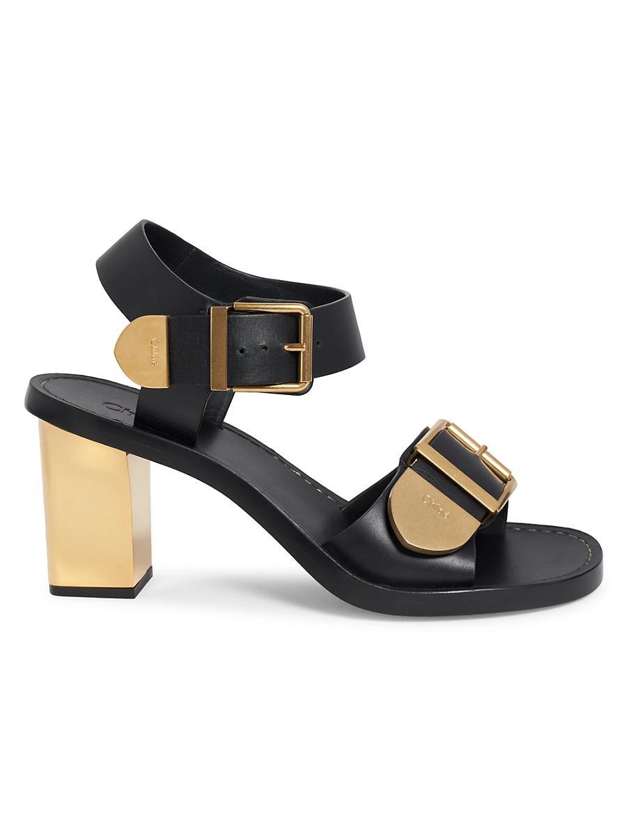 Womens Rebecca 73MM Leather Sandals Product Image