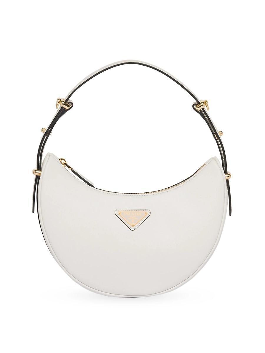 Womens Arqu Leather Shoulder Bag Prada Product Image