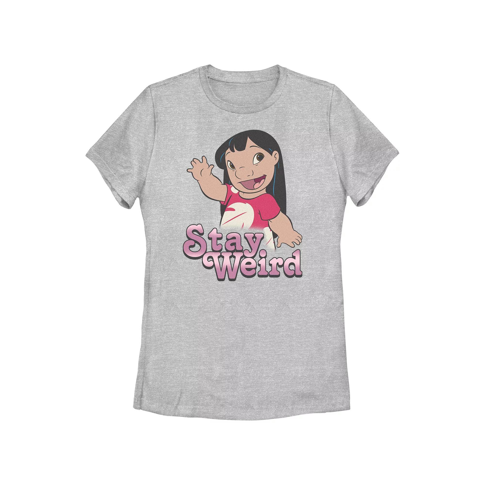 Disney's Lilo & Stitch Women's Lilo Stay Weird Tee, Girl's,  Product Image