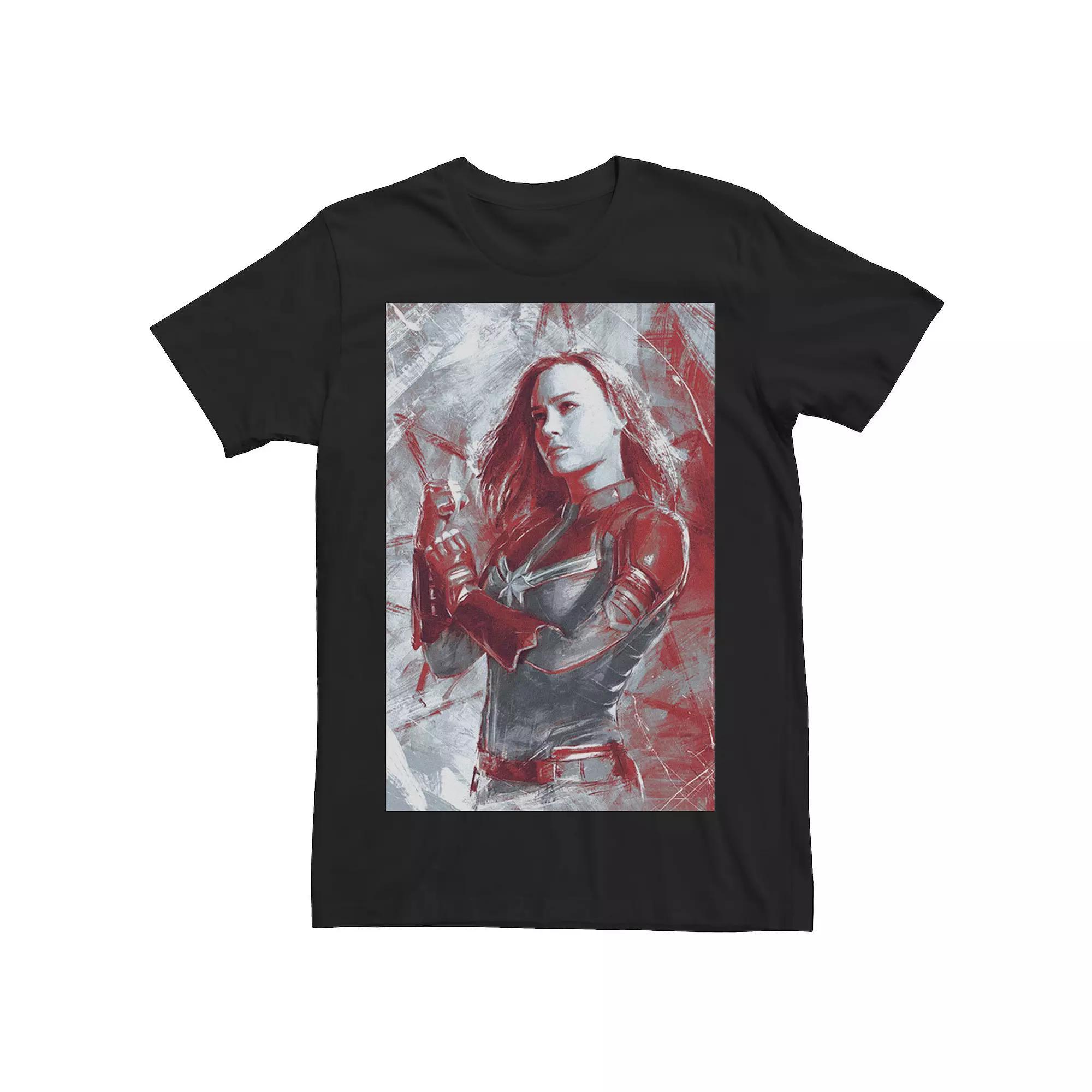 Men's Marvel Avengers: Endgame Captain Marvel Painting Tee,  Product Image