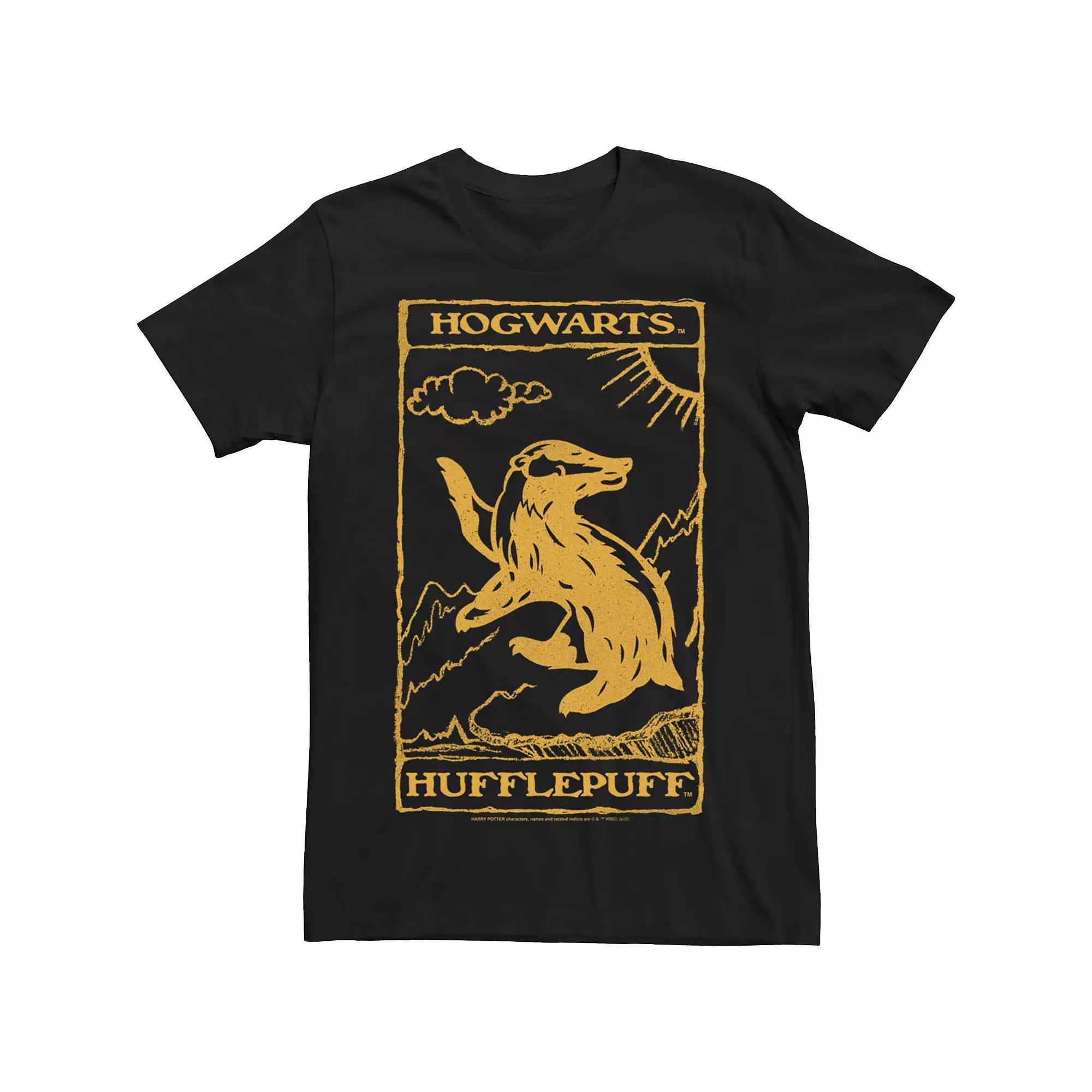 Men's Harry Potter Hufflepuff Tarot Playing Card Tee,  Product Image