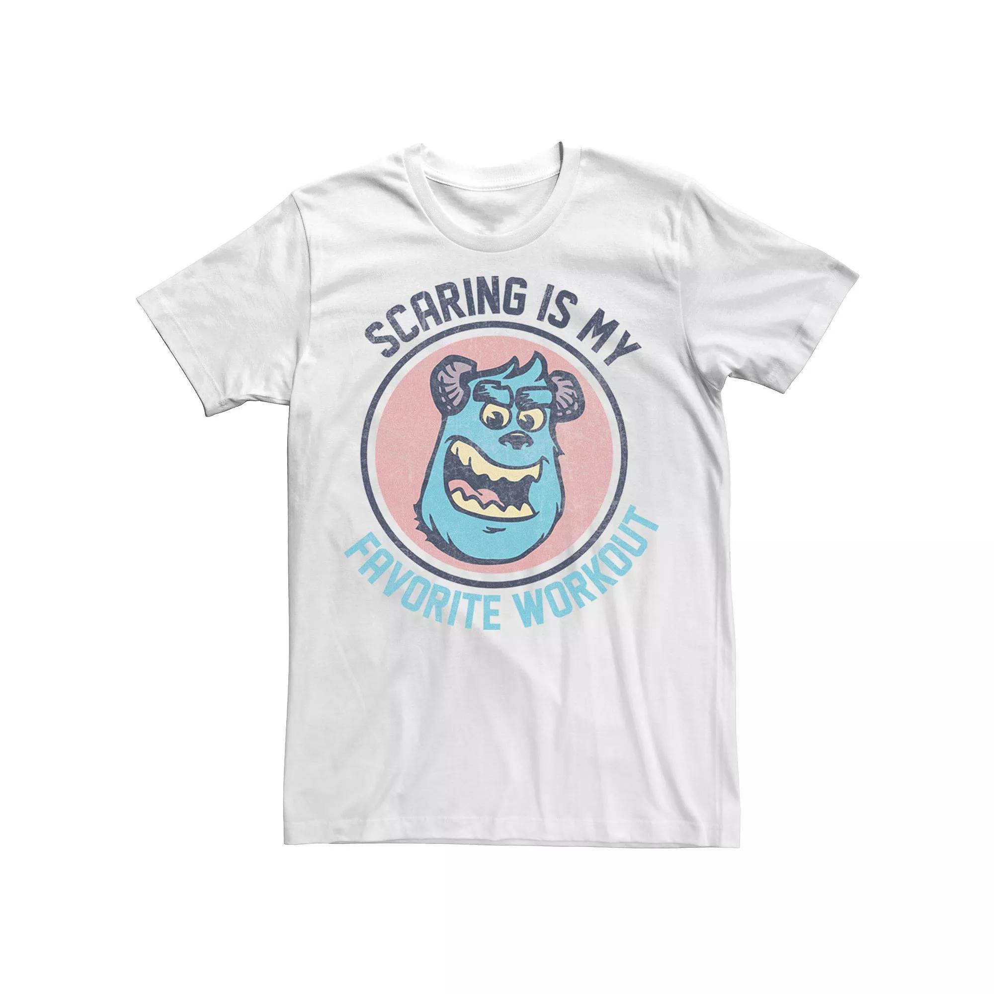 Disney / Pixar's Monsters, Inc. Men's My Workout Tee, Size: XL, White Product Image