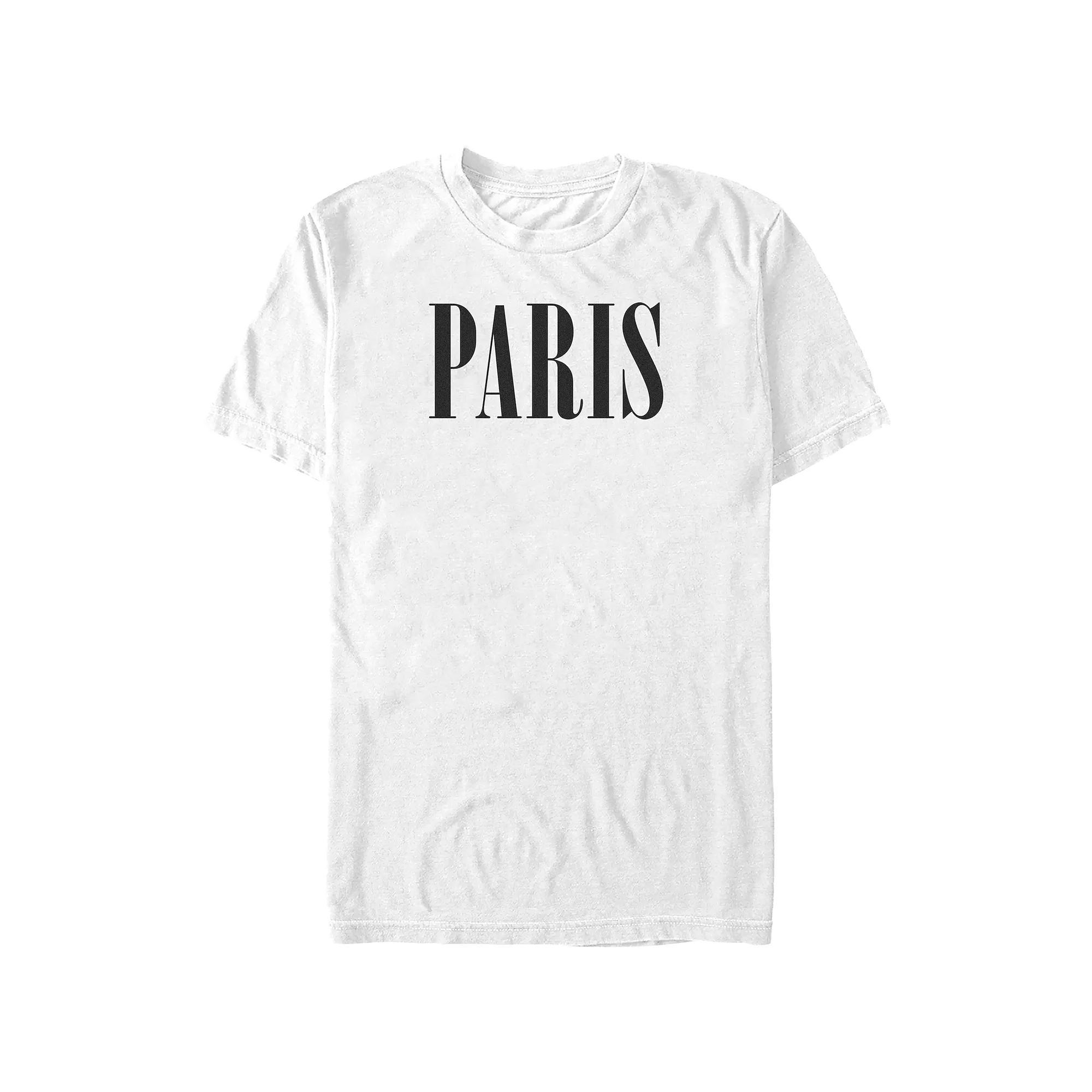 Big & Tall Paris Graphic Tee, Men's,  Product Image