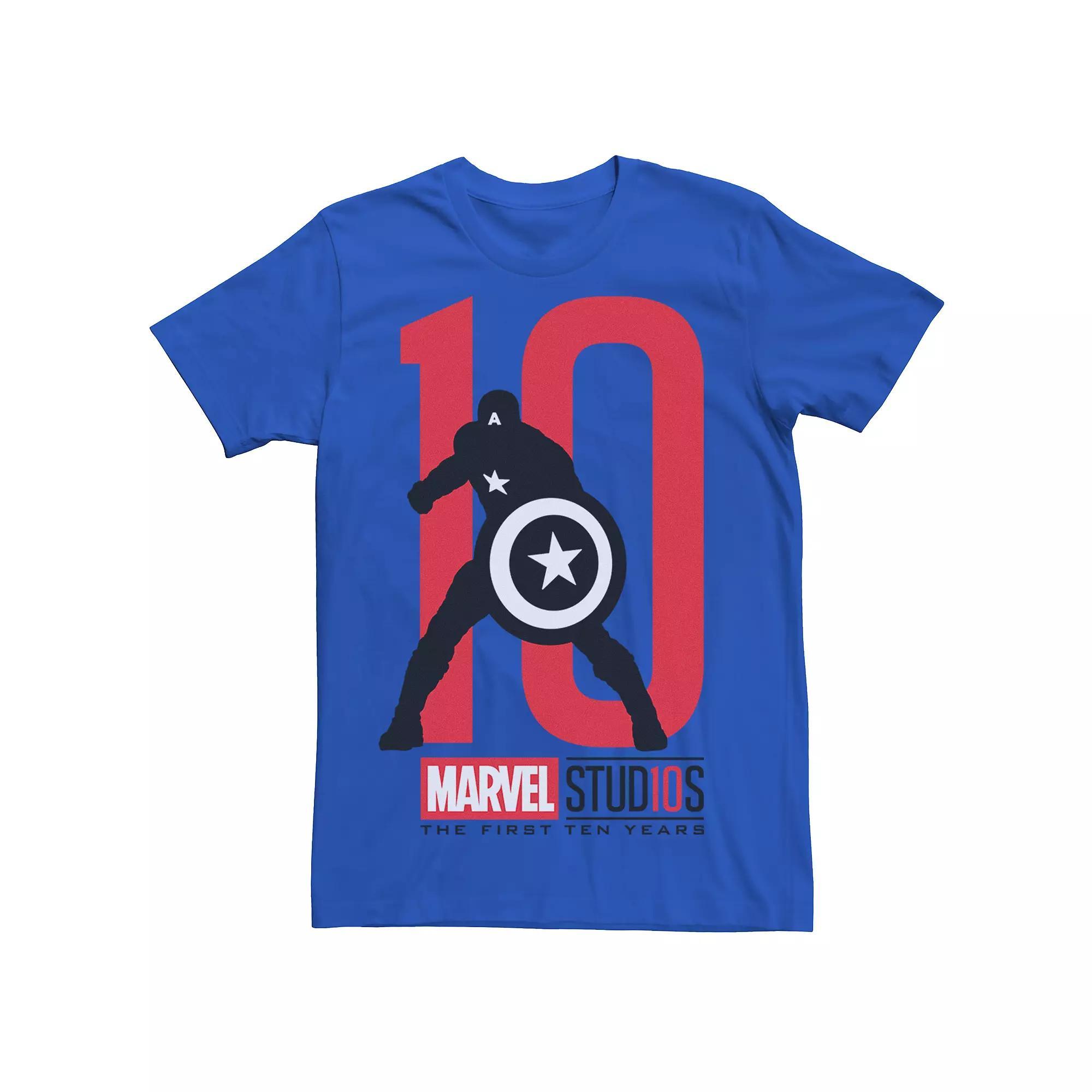 Men's Marvel Studios Captain America 10 Graphic Tee,  Product Image