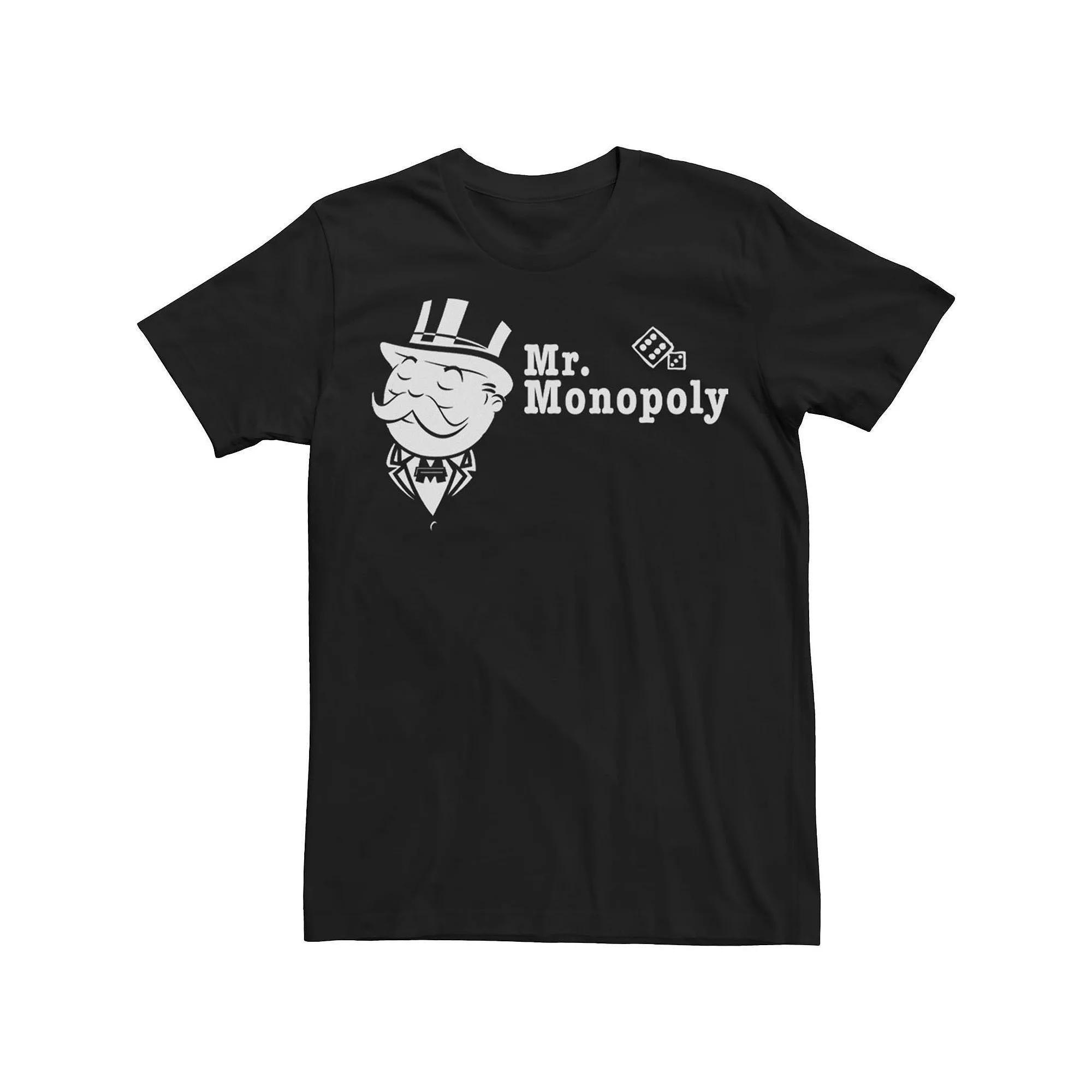 Men's Monopoly Mr. Monopoly Portrait Tee, Size: 3XL, Black Product Image