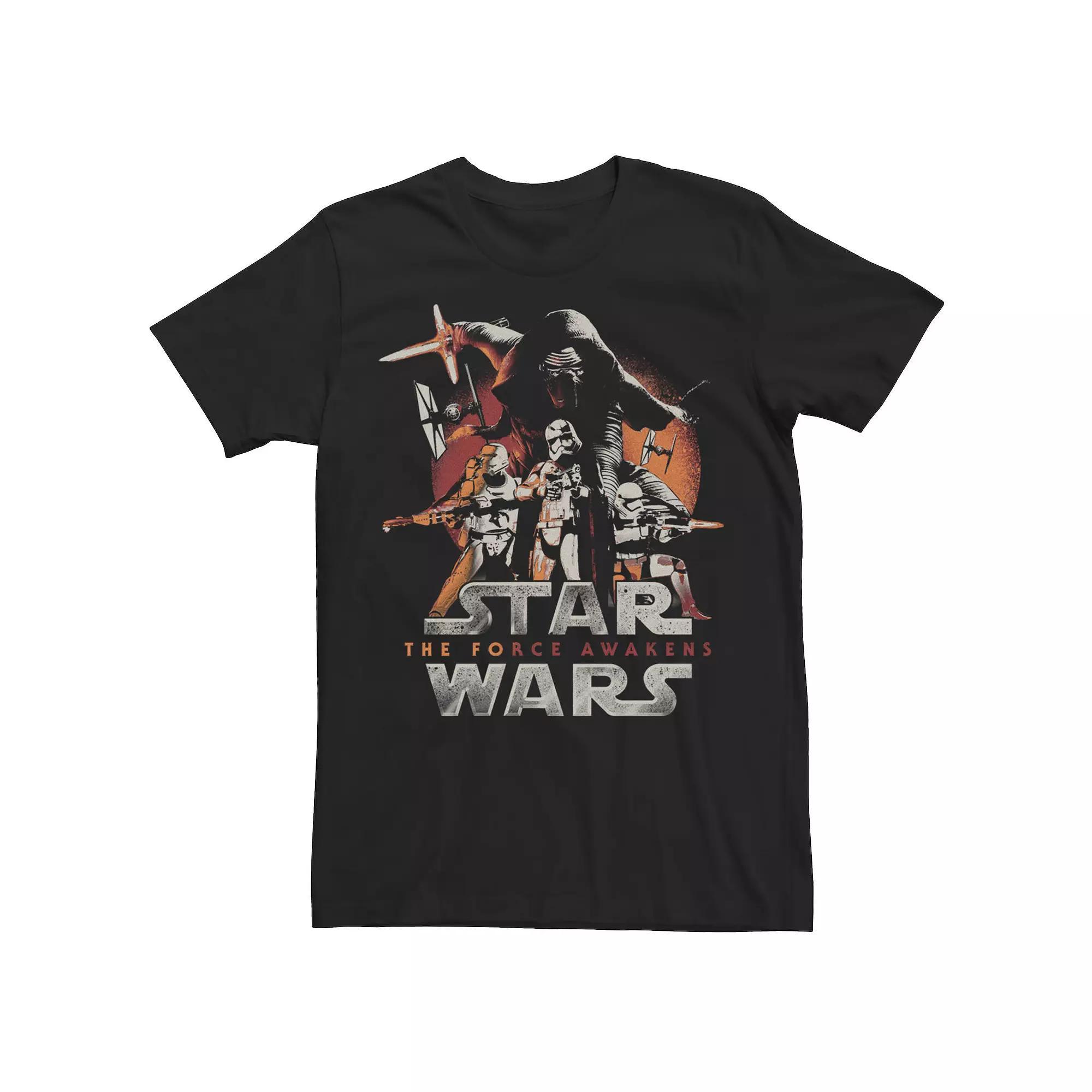 Men's Star Wars The Force Awakens First Order Logo Tee, Size: XXL, Black Product Image