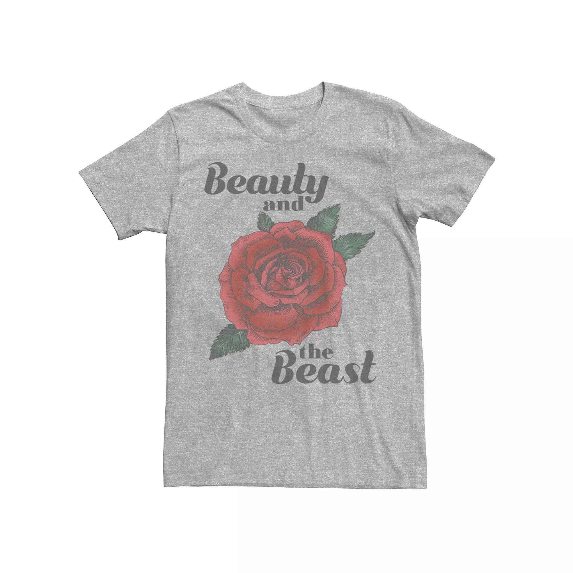 Men's Beauty and the Beast Rose Tee,  Product Image