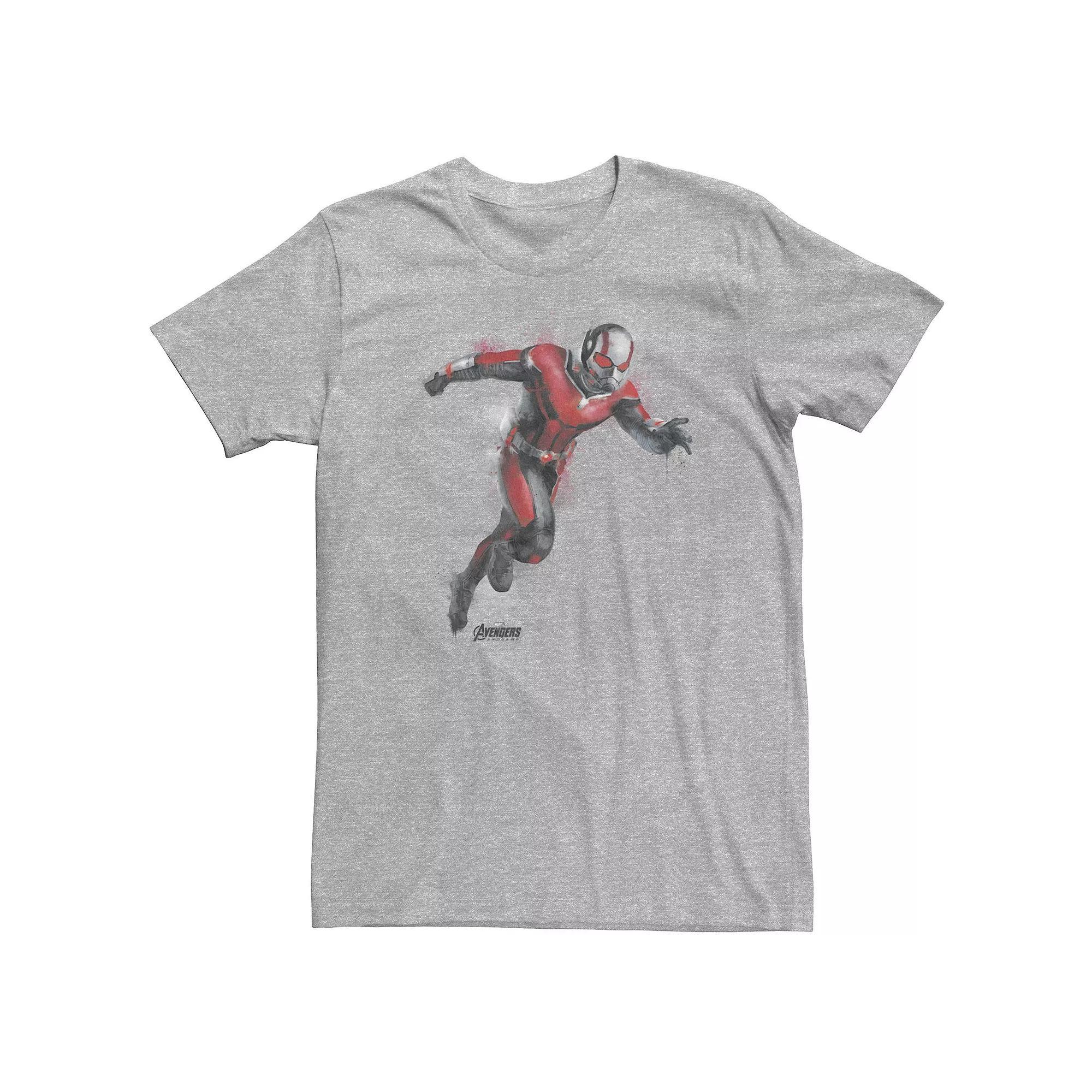 Big & Tall Marvel Avengers Endgame Ant-Man Spray Paint Tee, Men's, Size: Large Tall, Athletic Grey Product Image