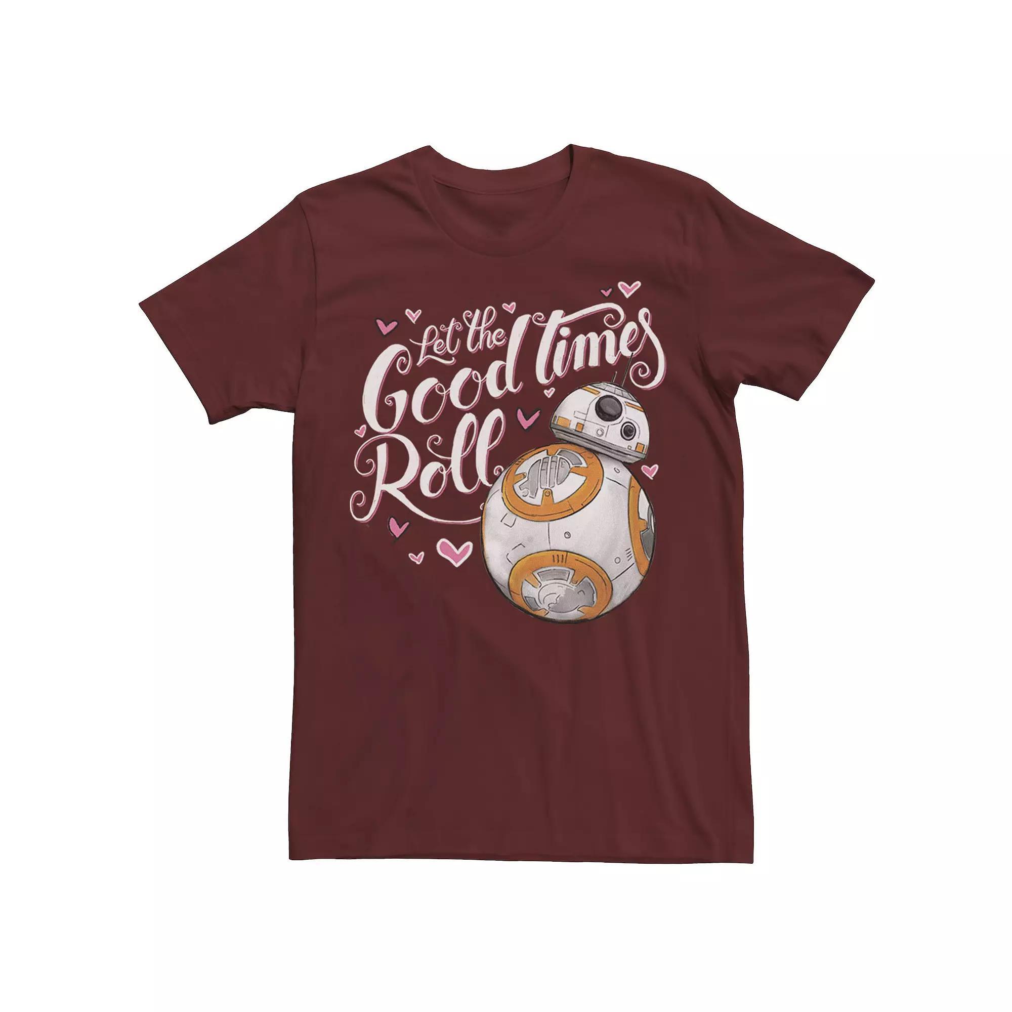 Men's Star Wars BB-8 Valentine's "Good Times Roll" Graphic Tee,  Product Image