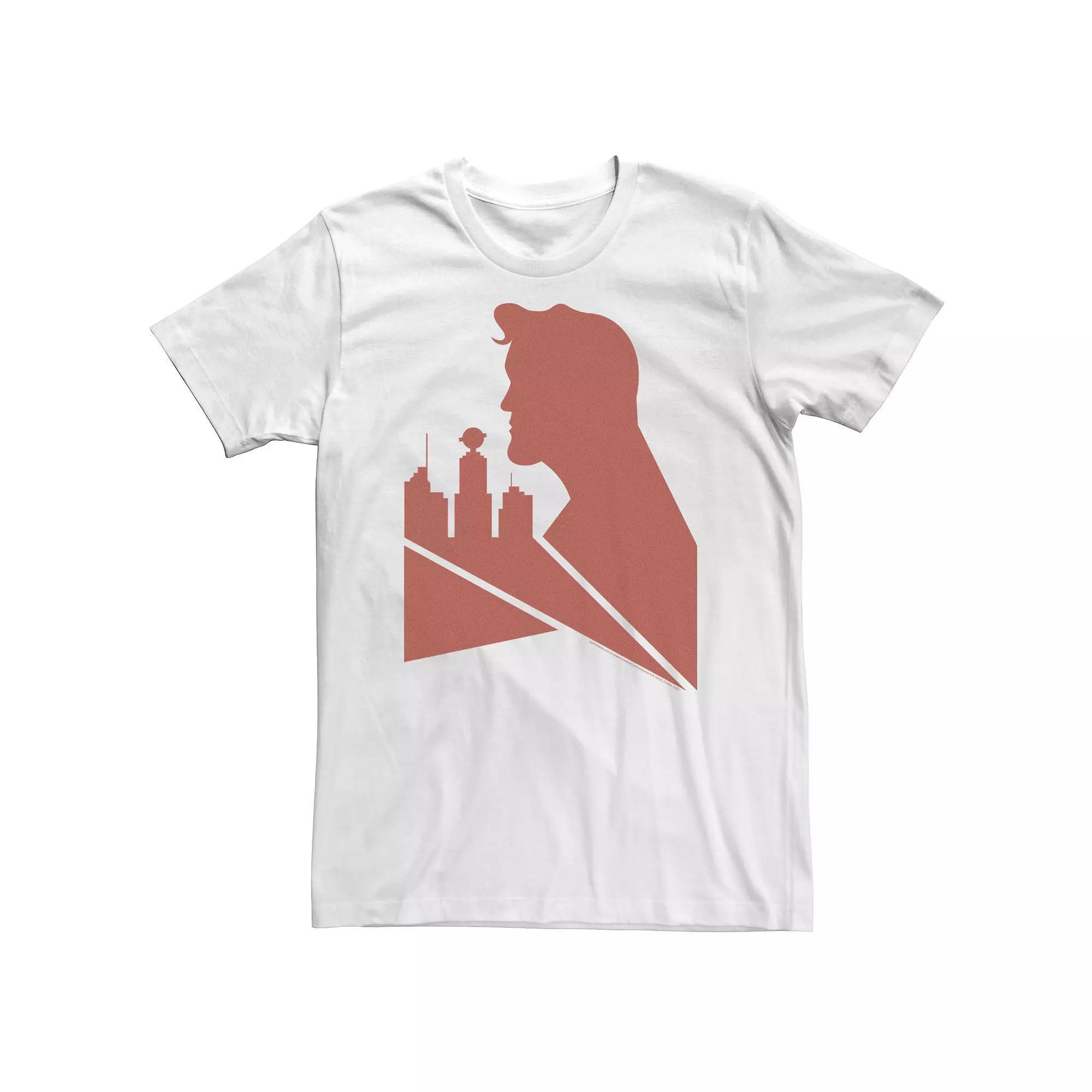 Big & Tall DC FanDome Superman Skyline Profile Silhouette Tee, Men's, Size: 3XL, White Product Image