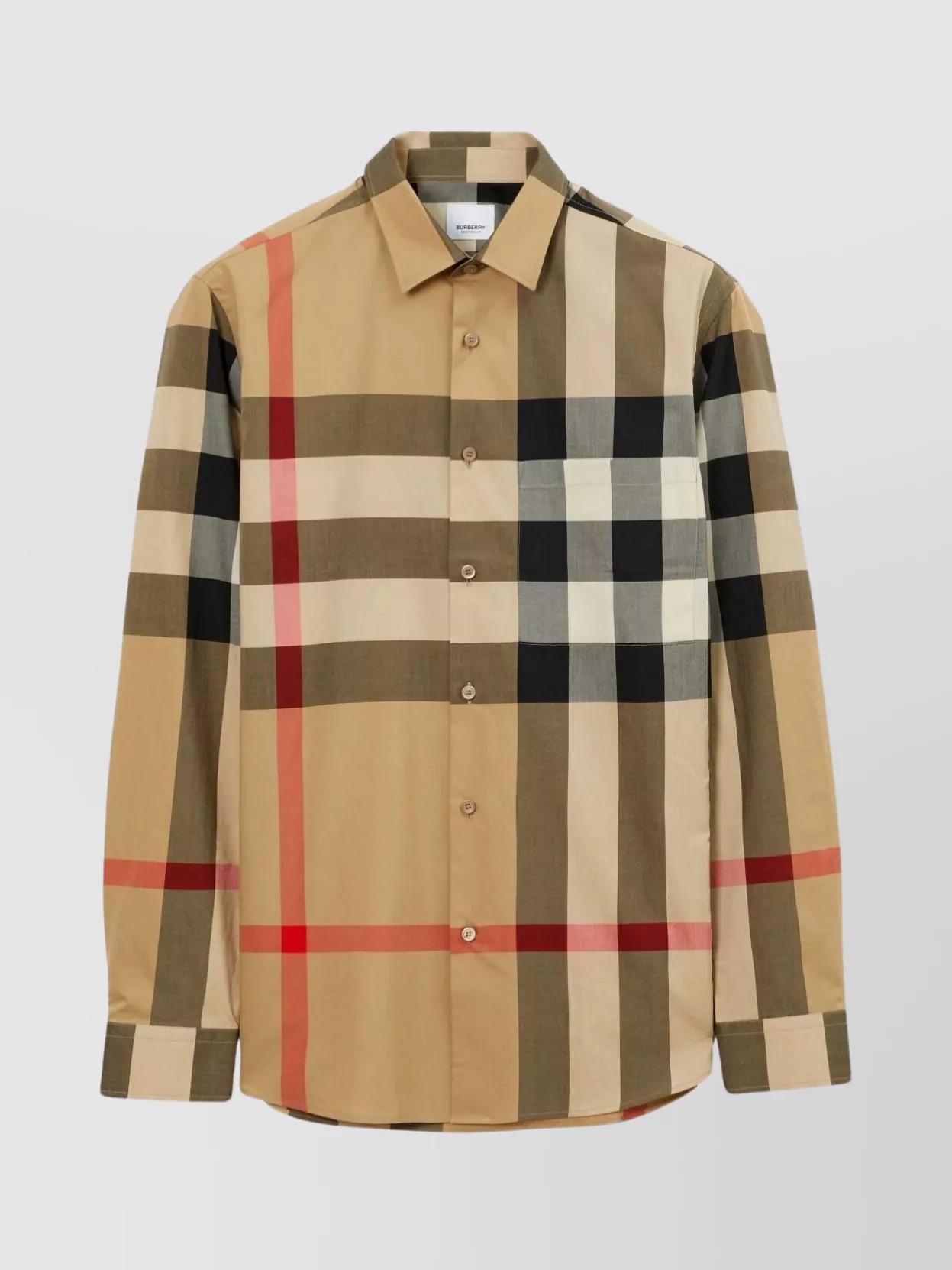 checkered cotton shirt Product Image