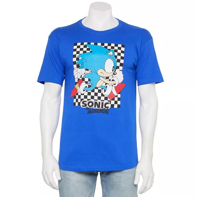 Men's Bioworld Sonic Classic Checker Run Graphic Tee,  Product Image
