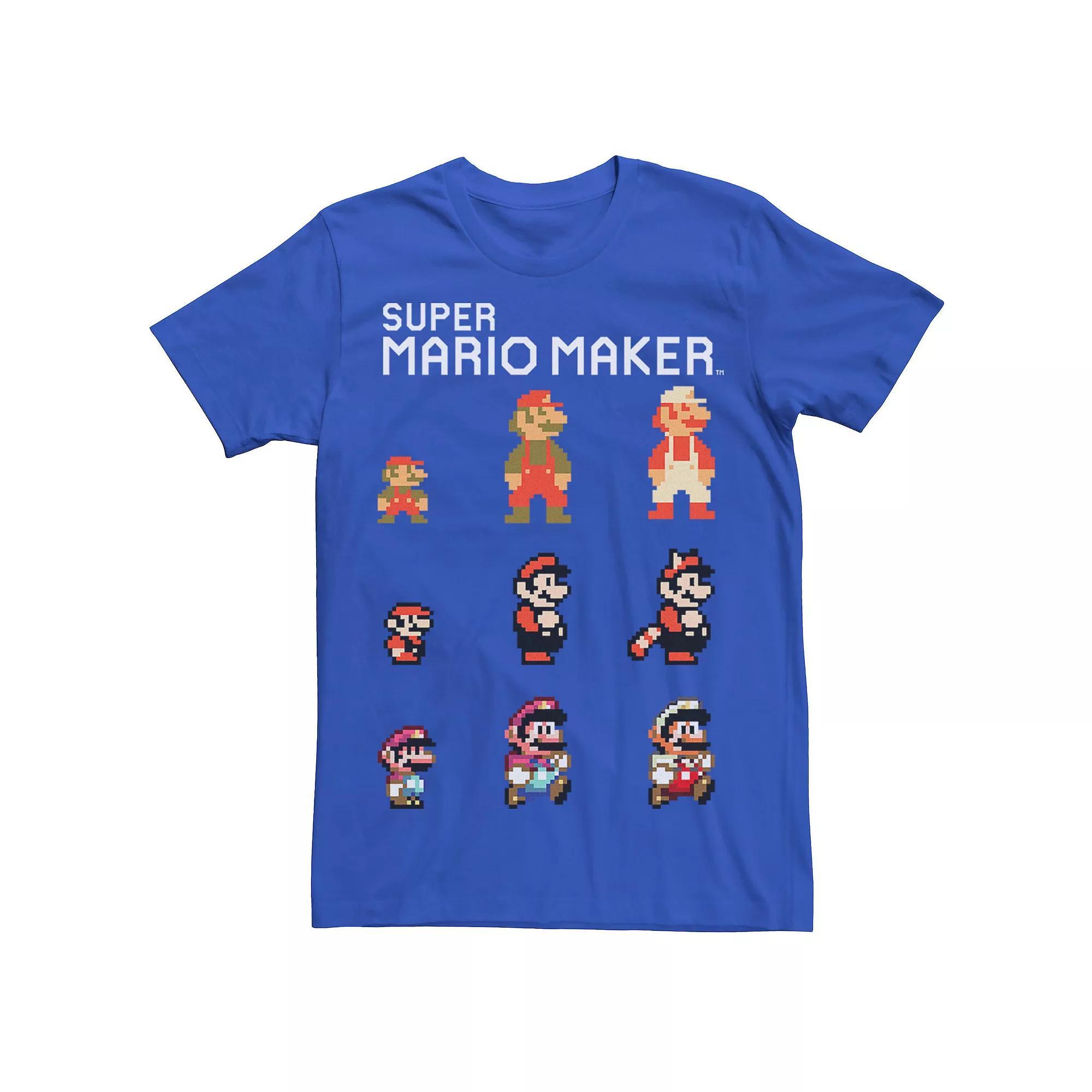 Men's Nintendo Mario Character Evolution Tee, Size: Medium, Royal Product Image