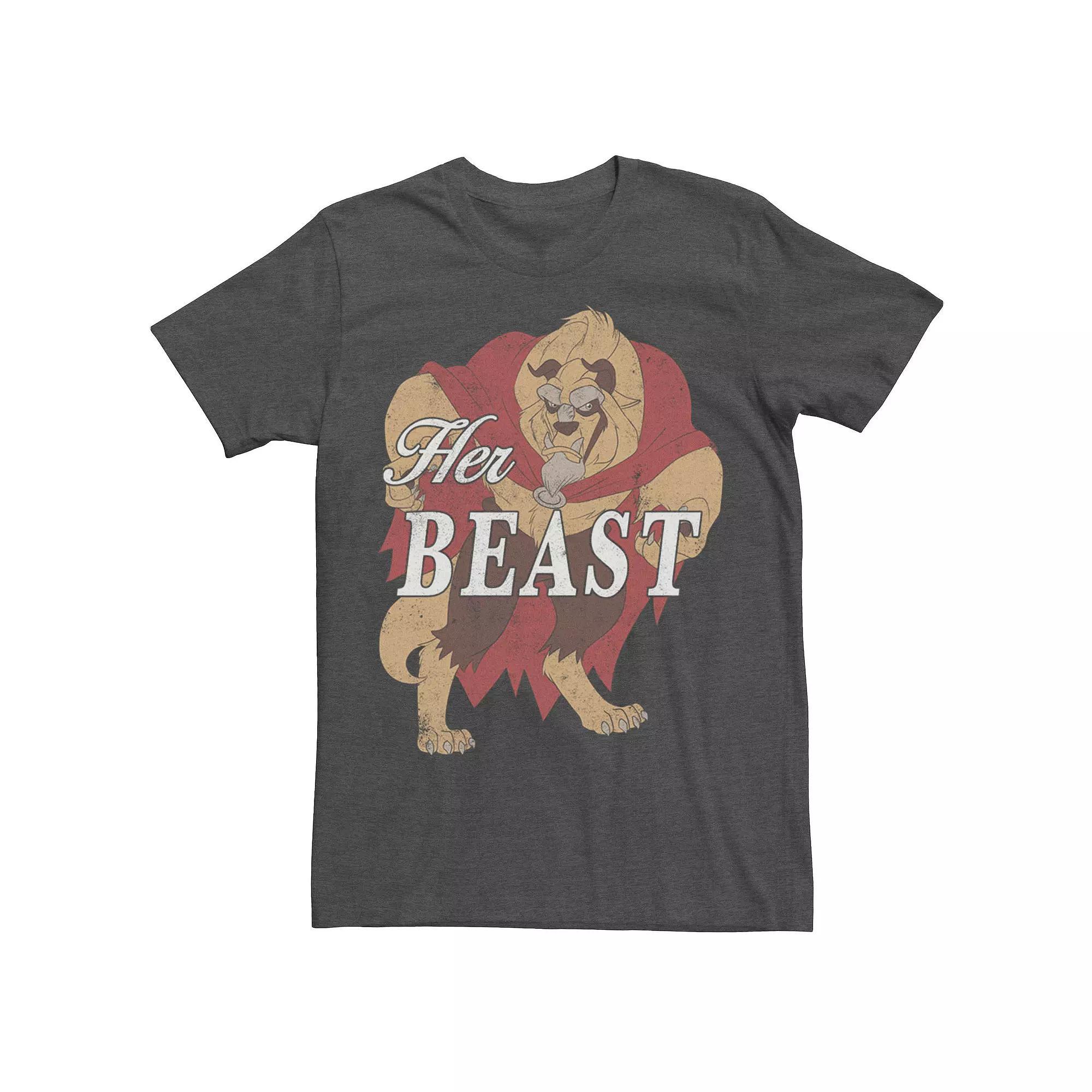 Disney's Beauty And The Beast Men's Her Beast Couples Tee,  Product Image