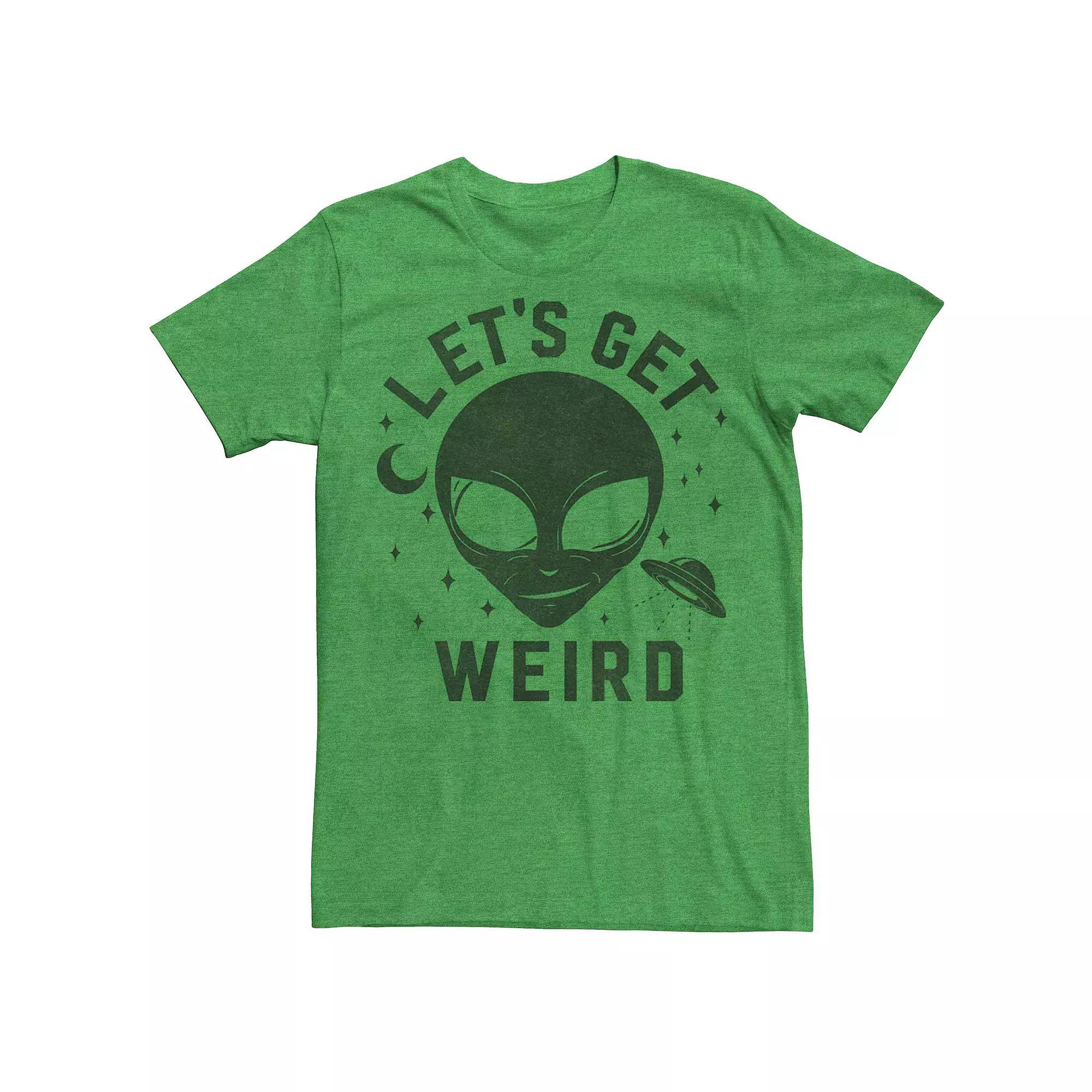 Men's Lets Get Weird Alien Tee,  Product Image