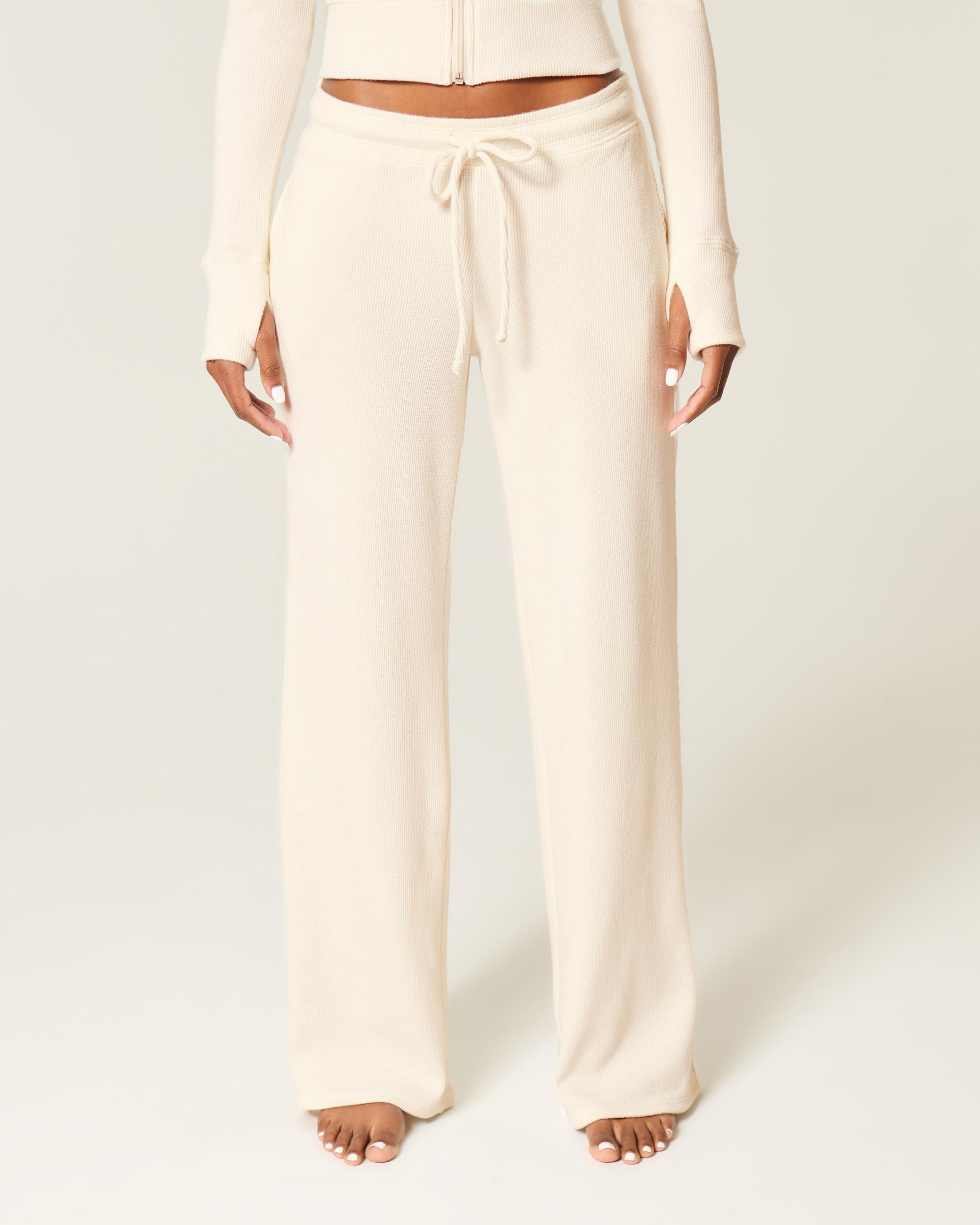 Gilly Hicks Waffle Lace Straight Pants Product Image