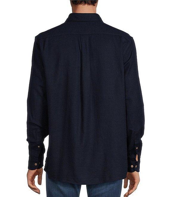Rowm Long Sleeve Solid Slub Button Front Woven Shirt Product Image