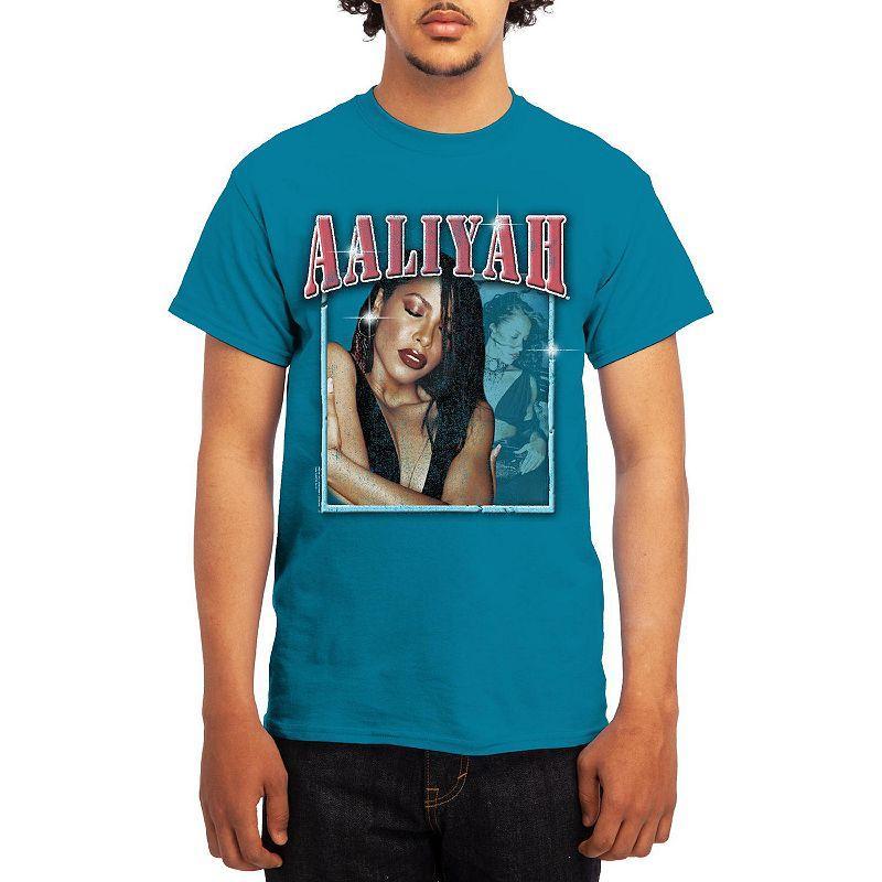 Men's Aaliyah Vintage Photo Overlay Tee, Boy's, Size: XL Product Image