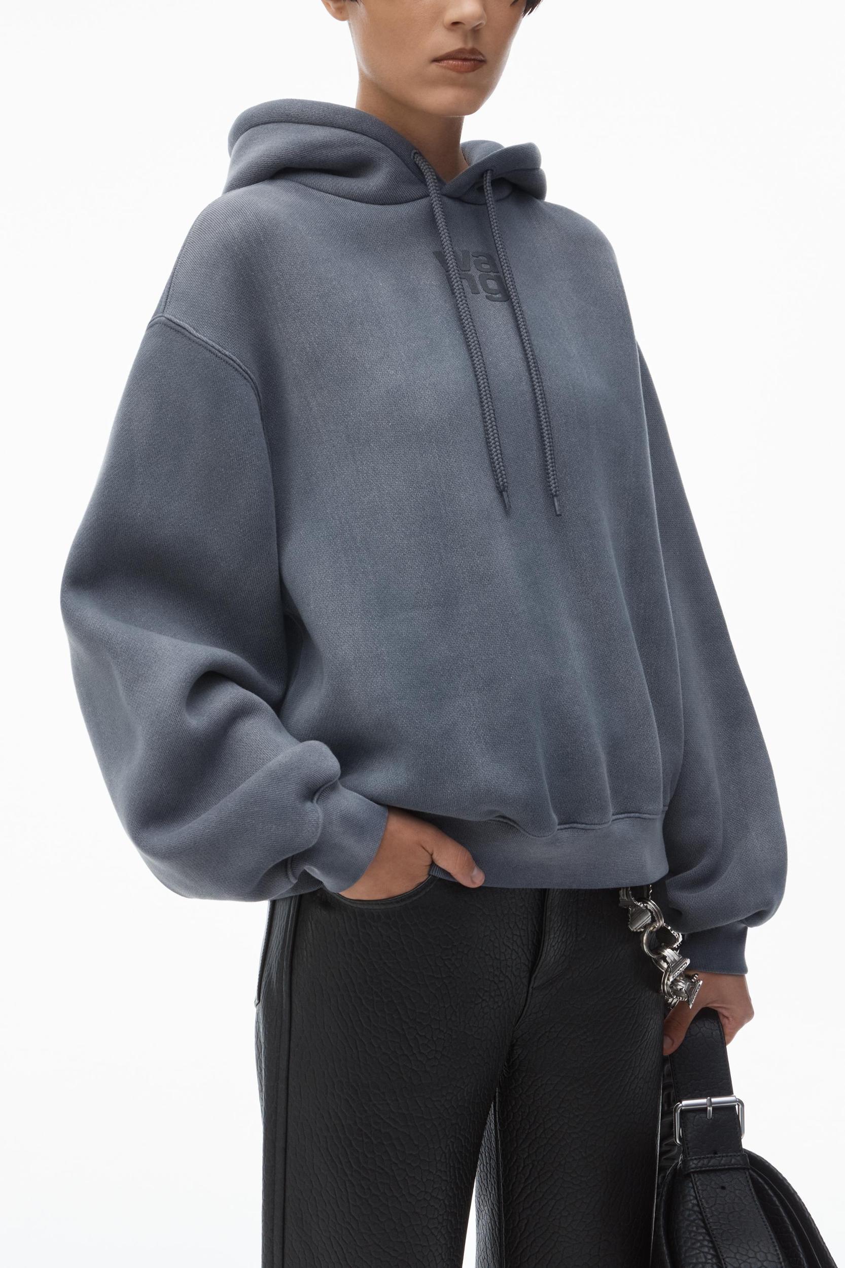 Puff Logo Hoodie In Structured Terry Product Image